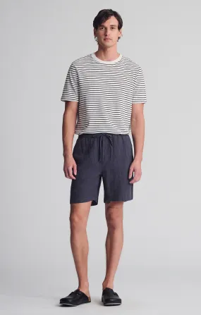 LINEN POCKET SHORTS IN PERISCOPE martial arts gear