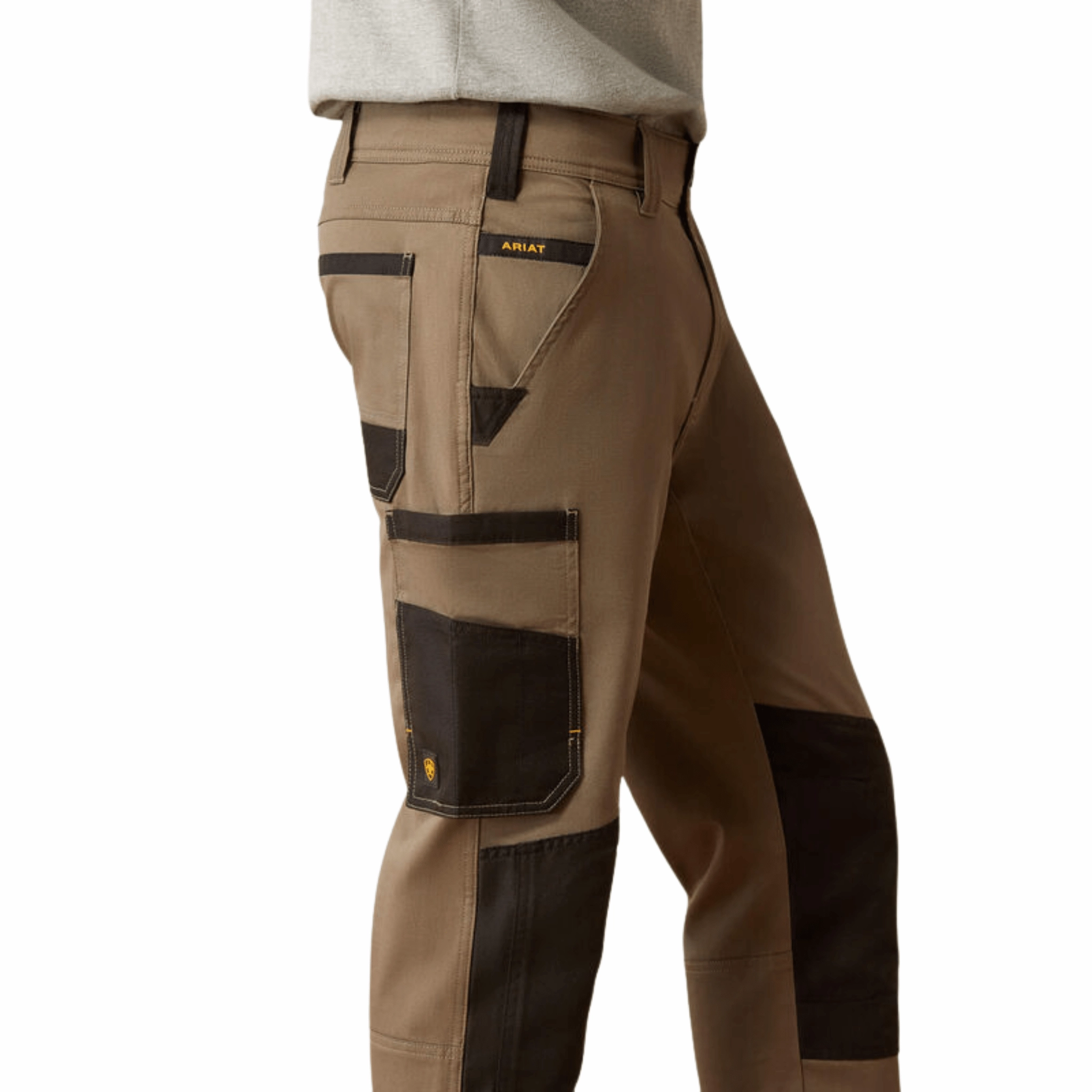 HighWaistSupport Body Ready Ariat Men's M5 Straight DuraStretch Cargo Pant - Fox Hunter
