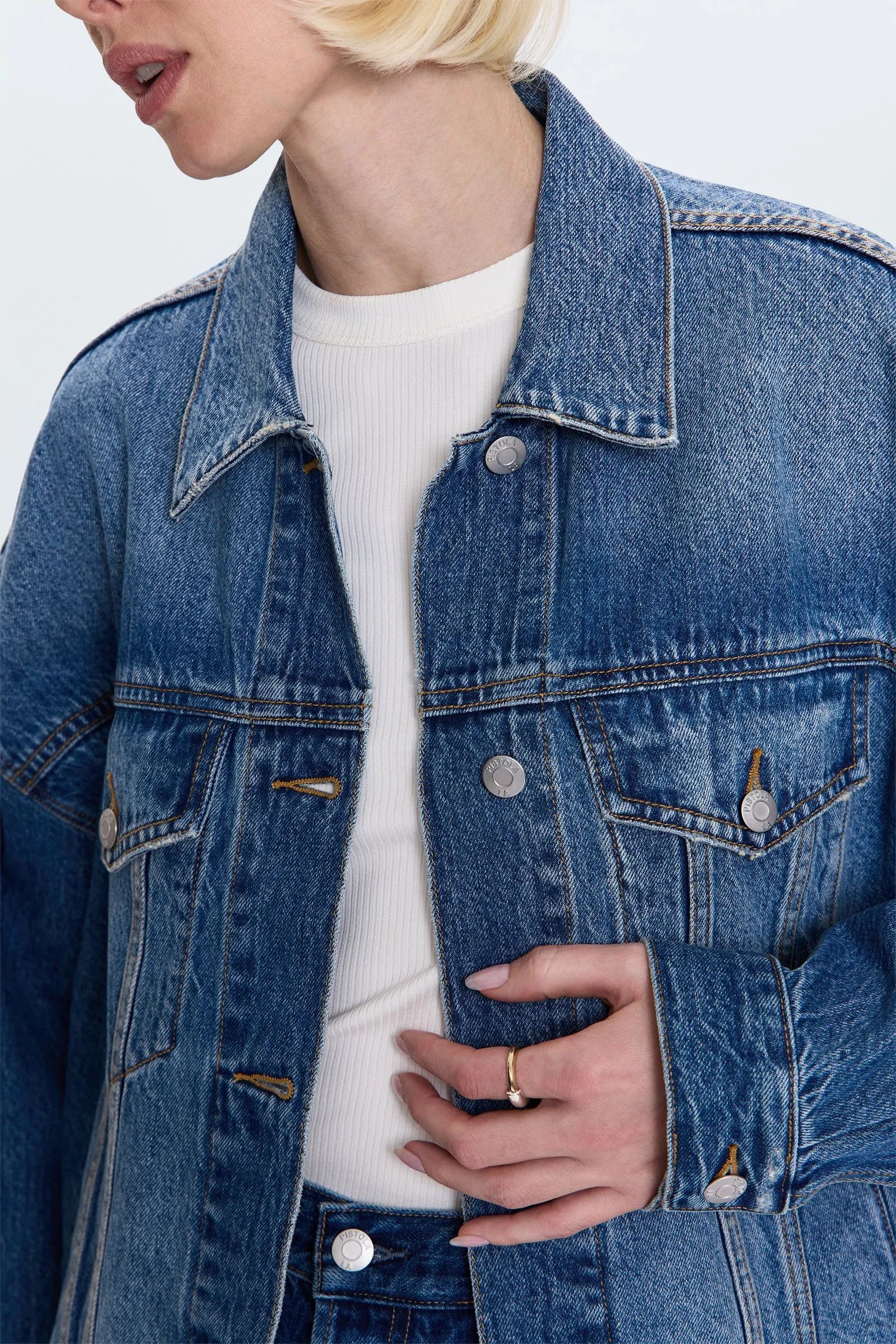 Harley Trucker Jacket - Roulette Neutral palette