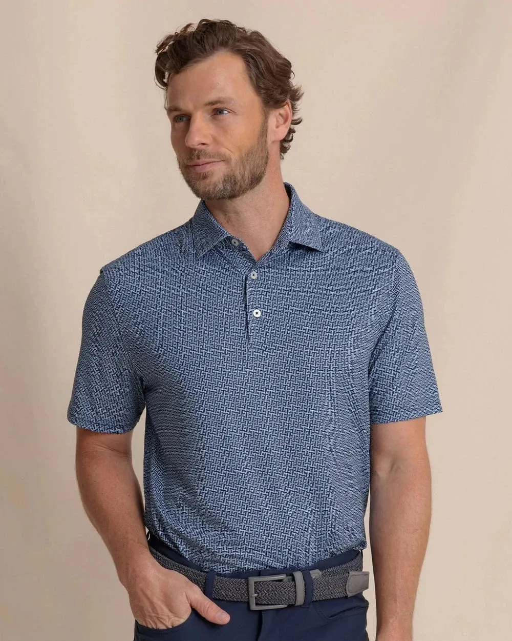 Driver ST Geo Printed Polo Club Style Outdoor Wear