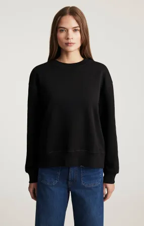 Layer Fit Effortless Style CREW NECK SWEATSHIRT IN BLACK