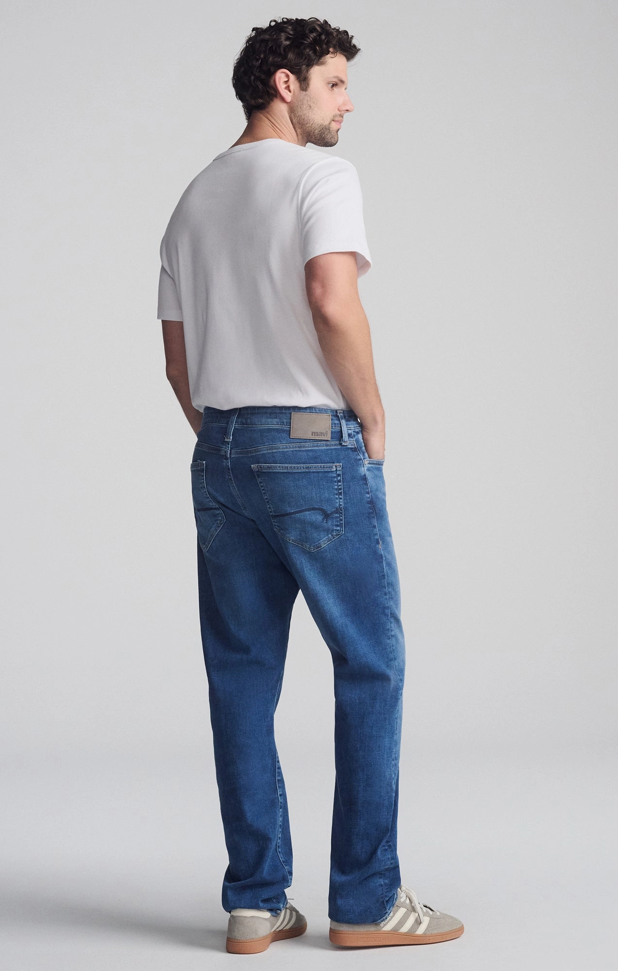 Quality Staple Night Out Rainy Day MATT RELAXED STRAIGHT LEG IN DARK BRUSHED FEATHER BLUE