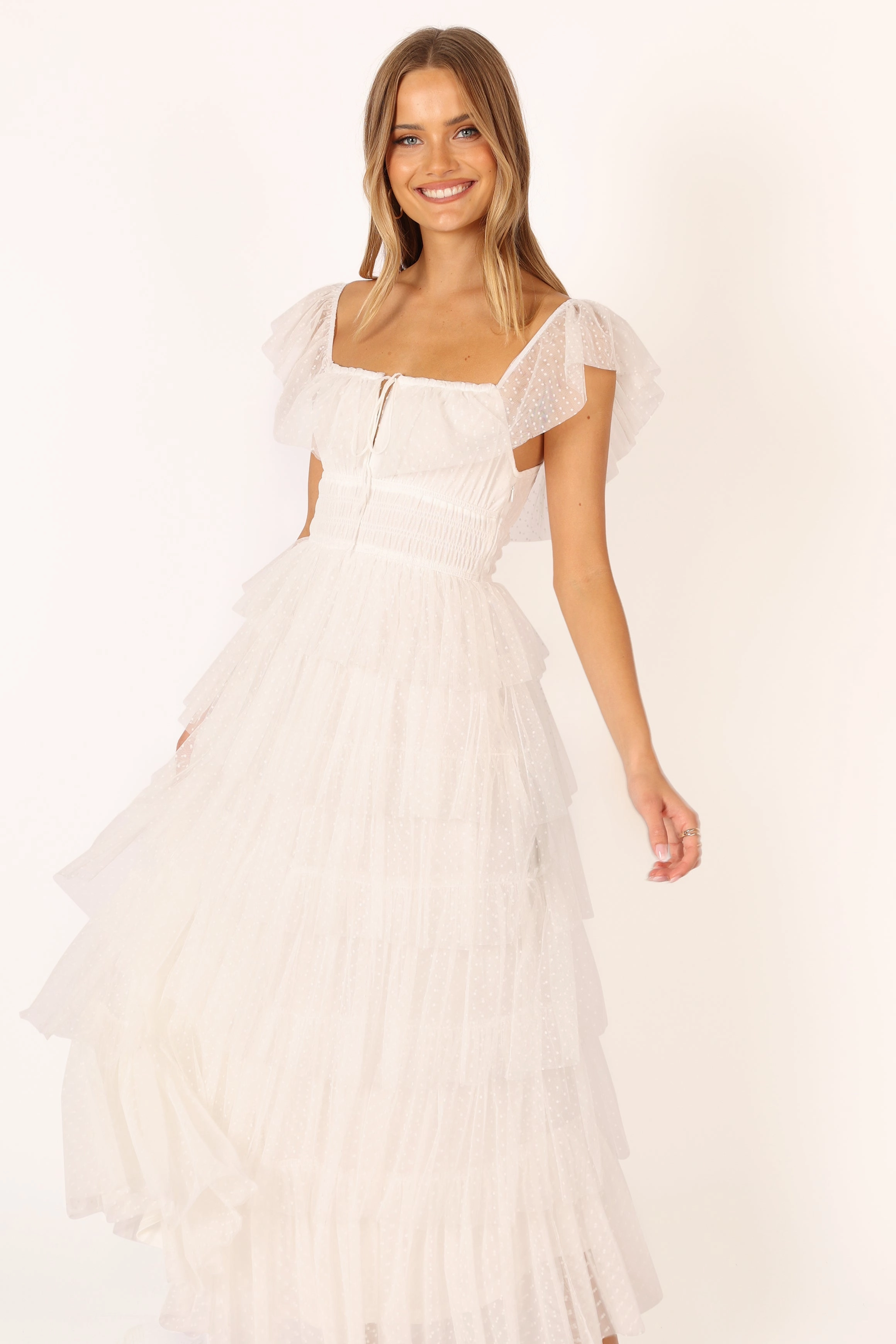 Sharp Edge Belle Maxi Dress - Off White