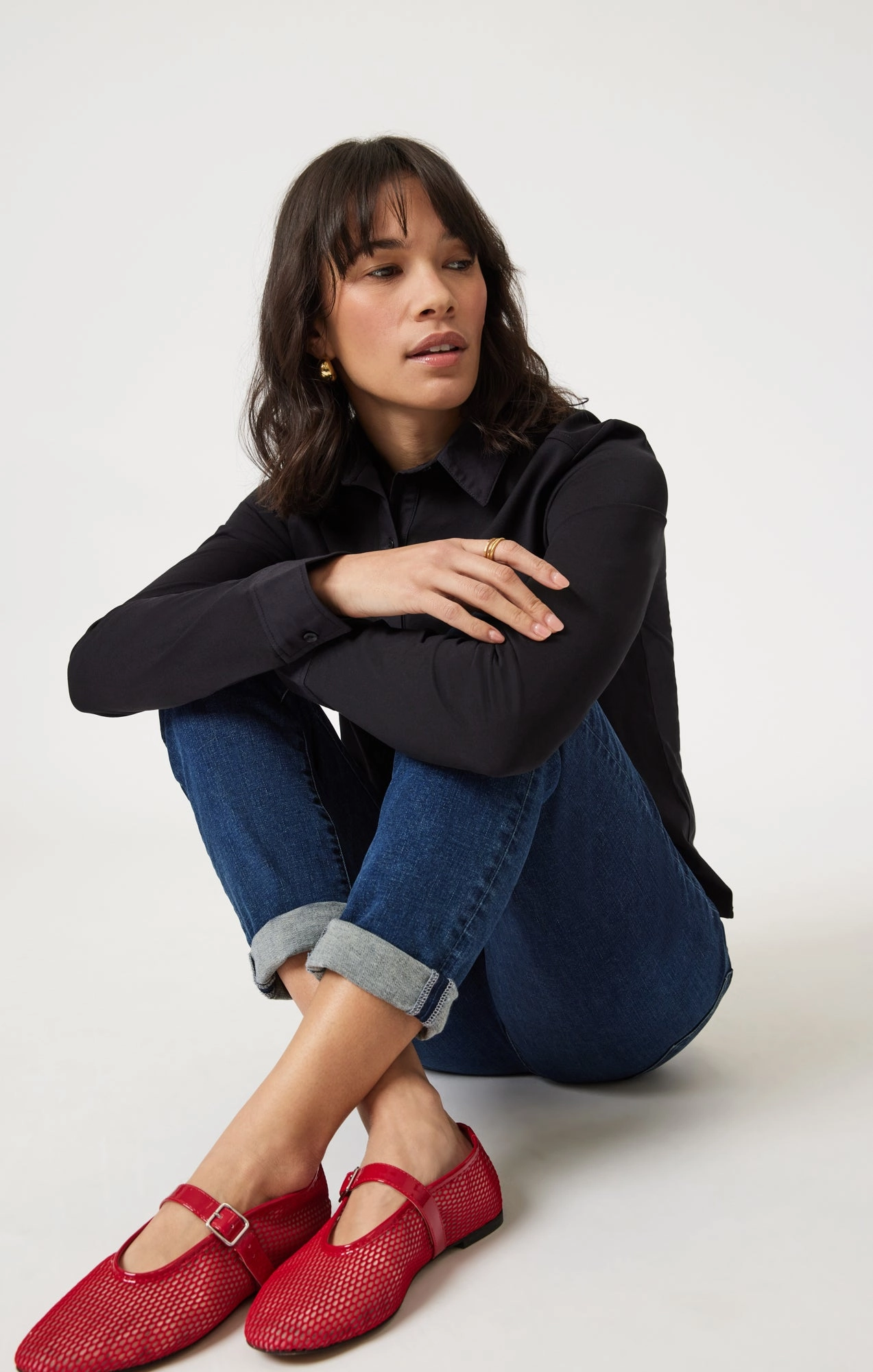 EMMA SLIM BOYFRIEND IN DEEP BRUSHED TRIBECA Cool Essentials