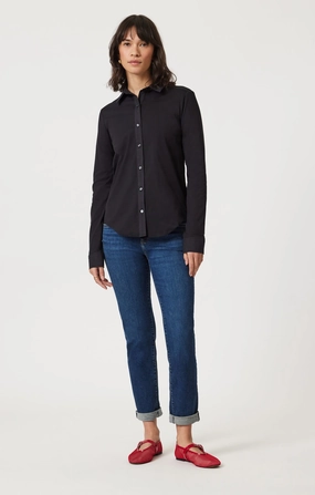 EMMA SLIM BOYFRIEND IN DEEP BRUSHED TRIBECA Minimalist Night Out Smooth