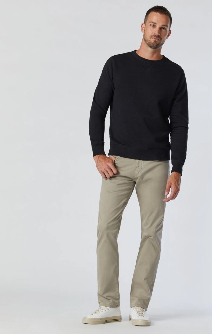 ZACH STRAIGHT LEG IN BEIGE TWILL Sophisticated Look