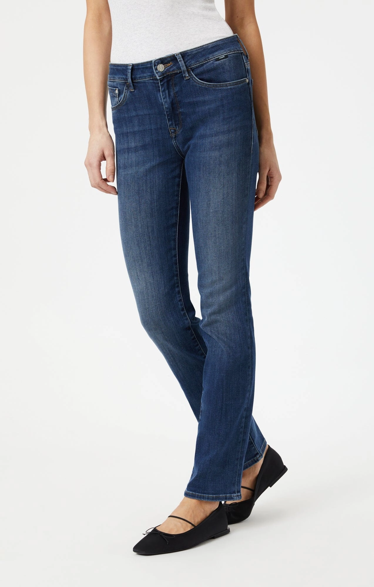 No Fuss Fit KENDRA STRAIGHT LEG IN INDIGO SUPERSOFT