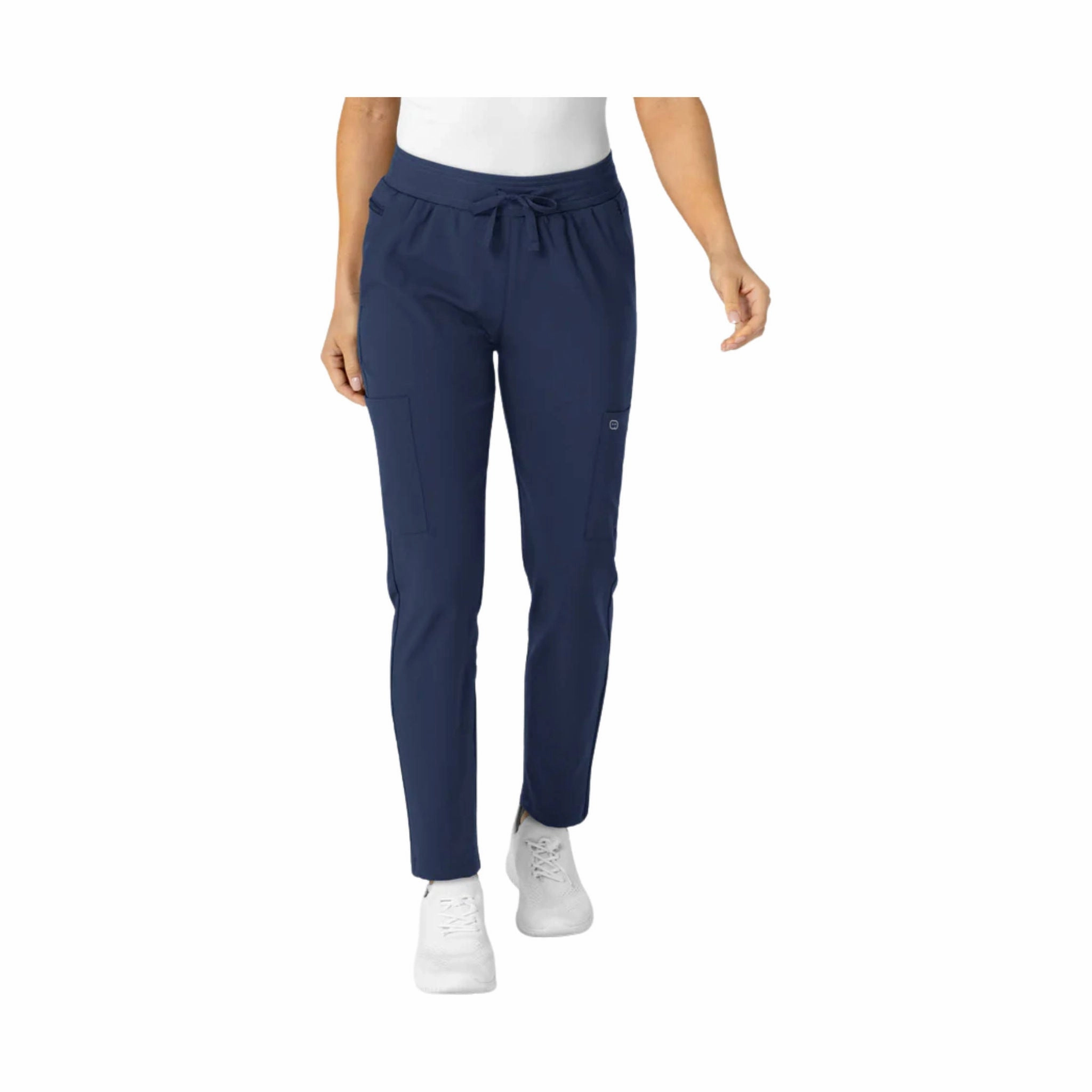 Abrasion Proof Reinforcements SoftCottonBlend Wink Women's Flex n Reach Track Scrub Pant - Navy