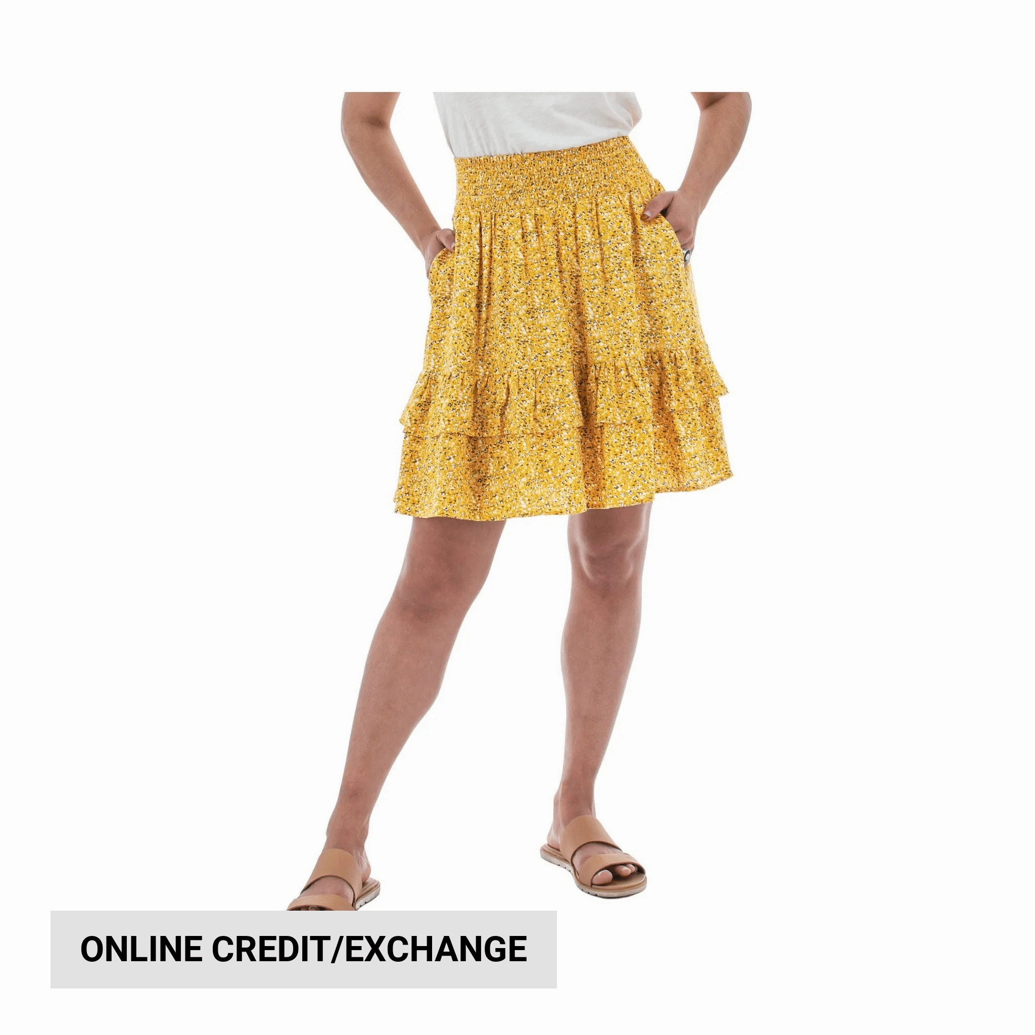 Aventura Women's Dell Skirt - Golden Cream Chic casual