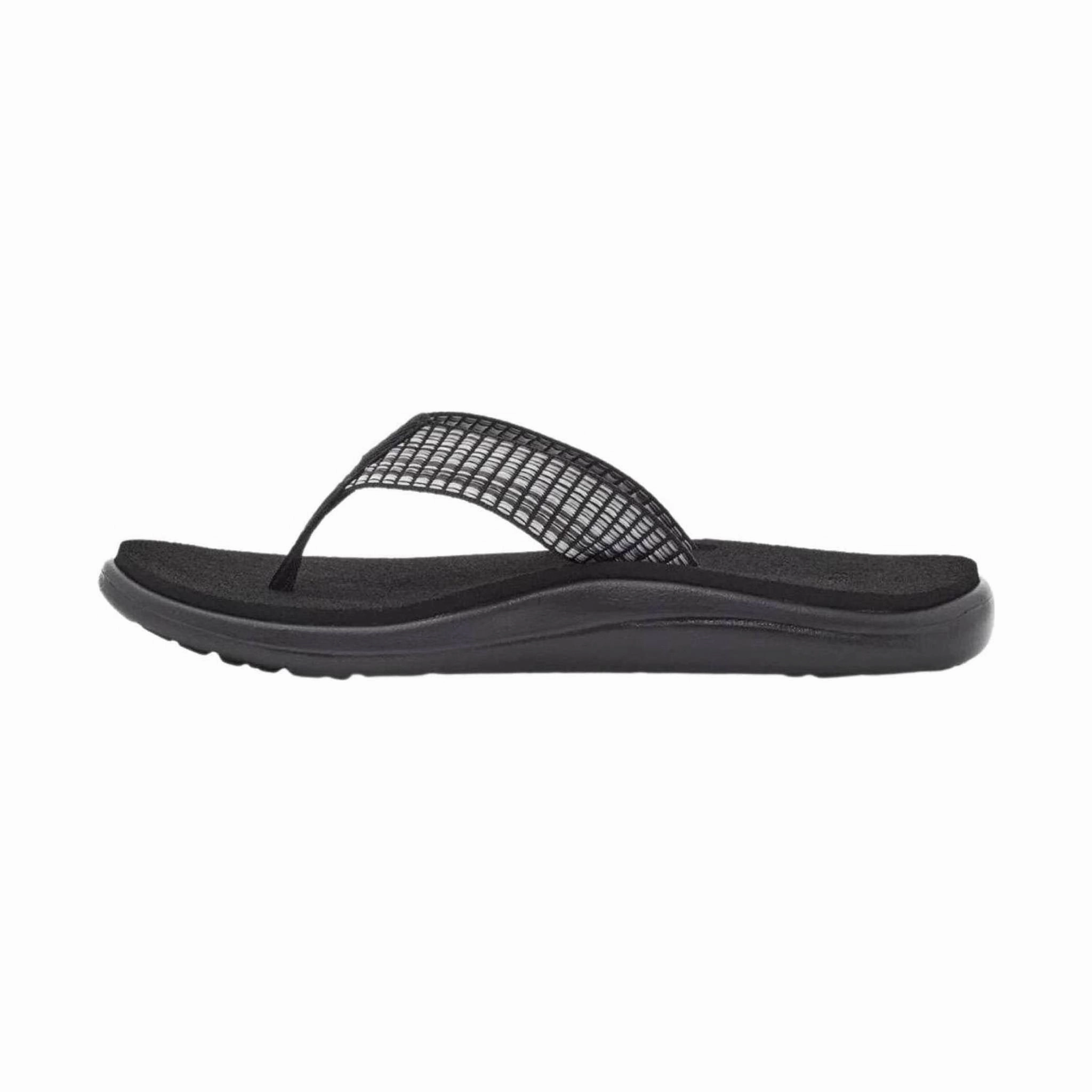 Teva Women's Voya Flip Flop - Bar Street White Multi Chic Sandals for Every Day