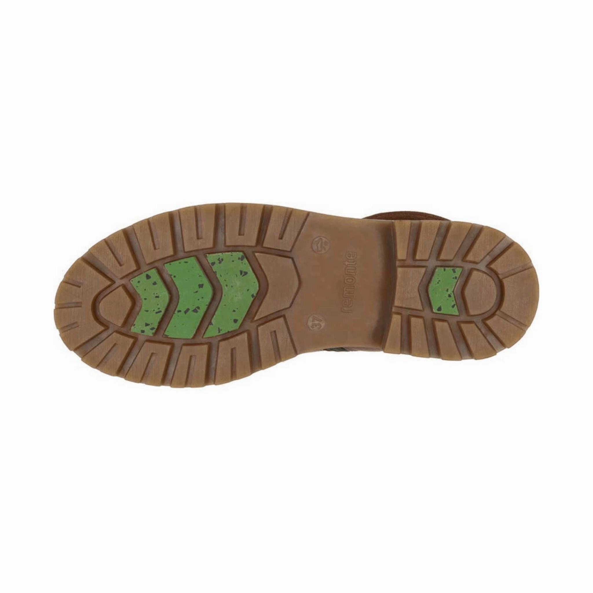 Slip Resistant Tread Closed Toe Remonte Women's Stefanie Slouch Mid Calf Boots - Brown