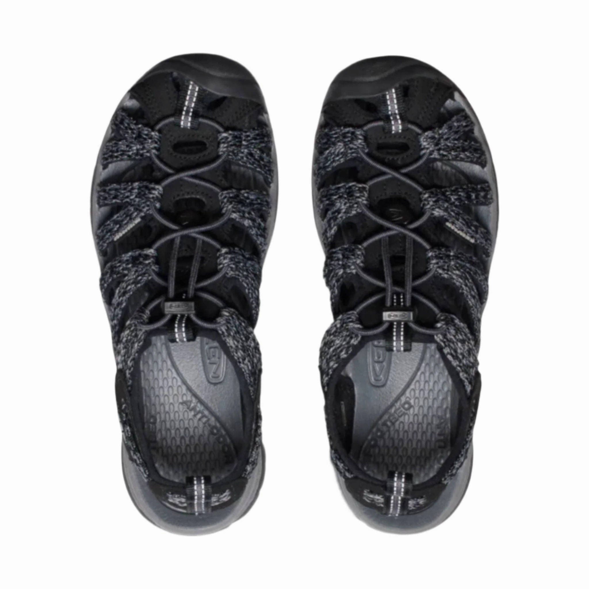 Comfortable Beach Shoes KEEN Women's Whisper Sandal - Black/Steel Grey