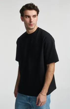 SHORT SLEEVE CREW NECK T-SHIRT IN BLACK Light Casual Wear