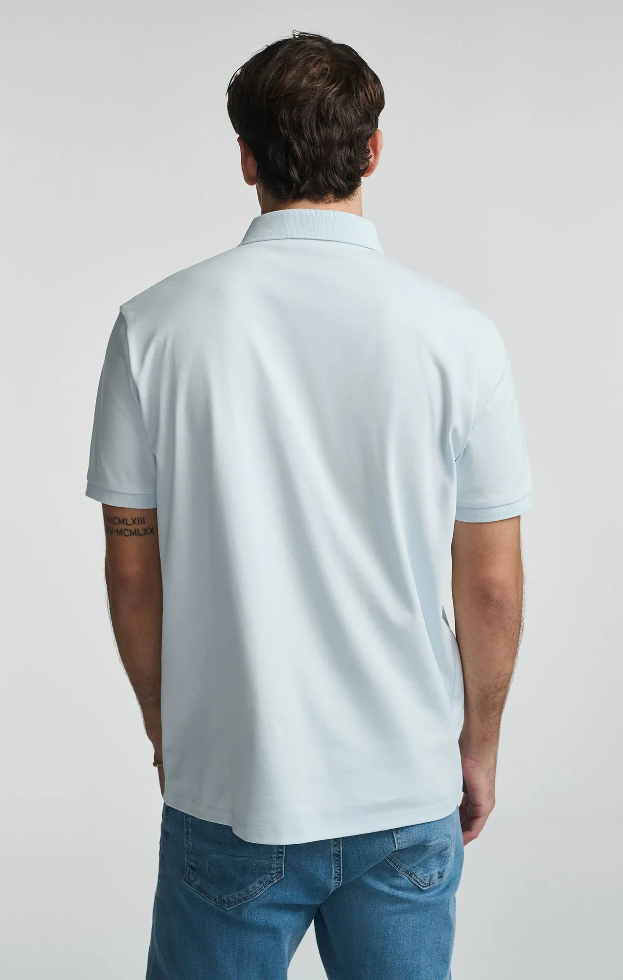 ATHLETIC POLO SHIRT IN ILLUSION BLUE Iconic look