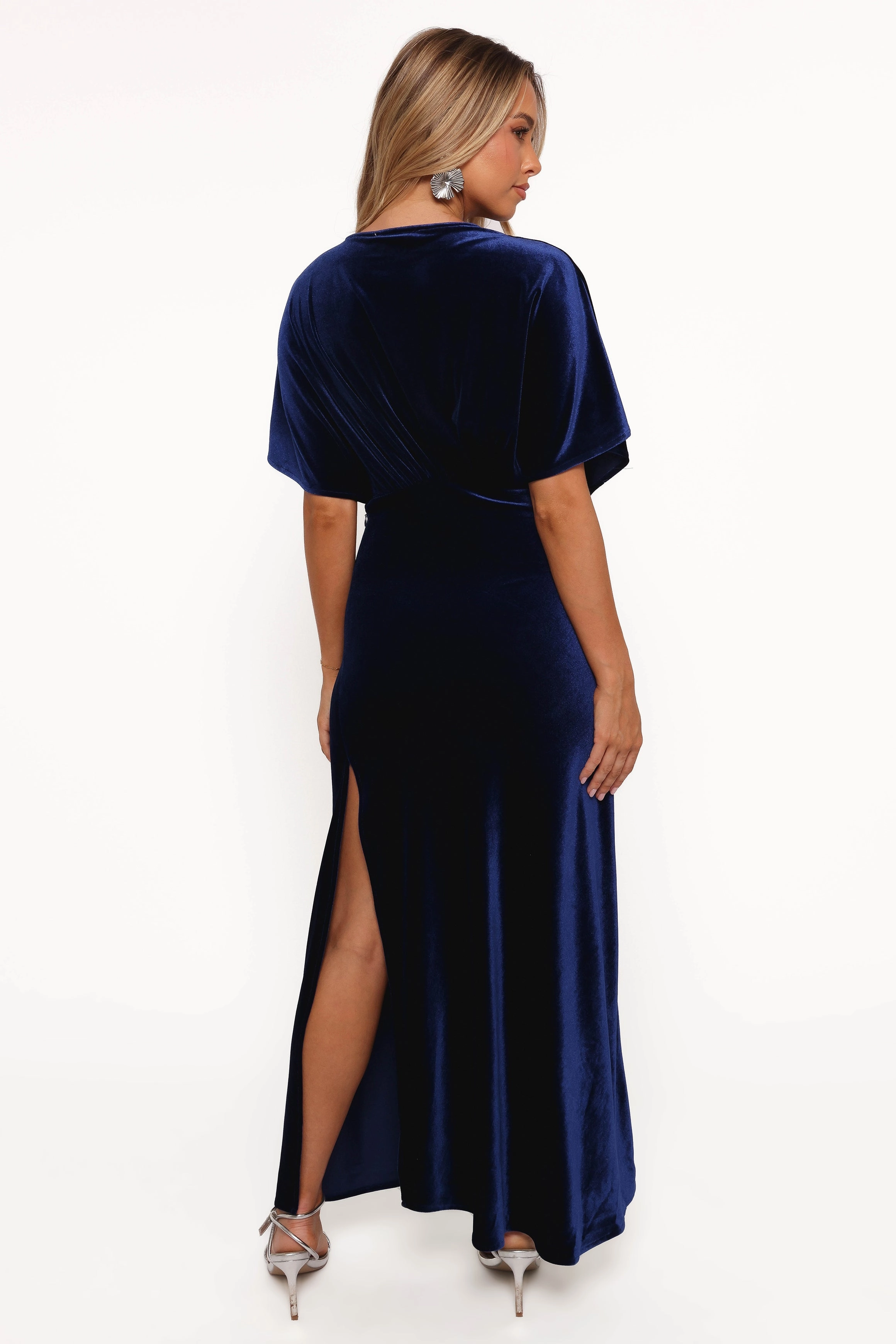 Minimalist Elegance Classic Movement Ricki Velvet Maxi Dress - Midnight