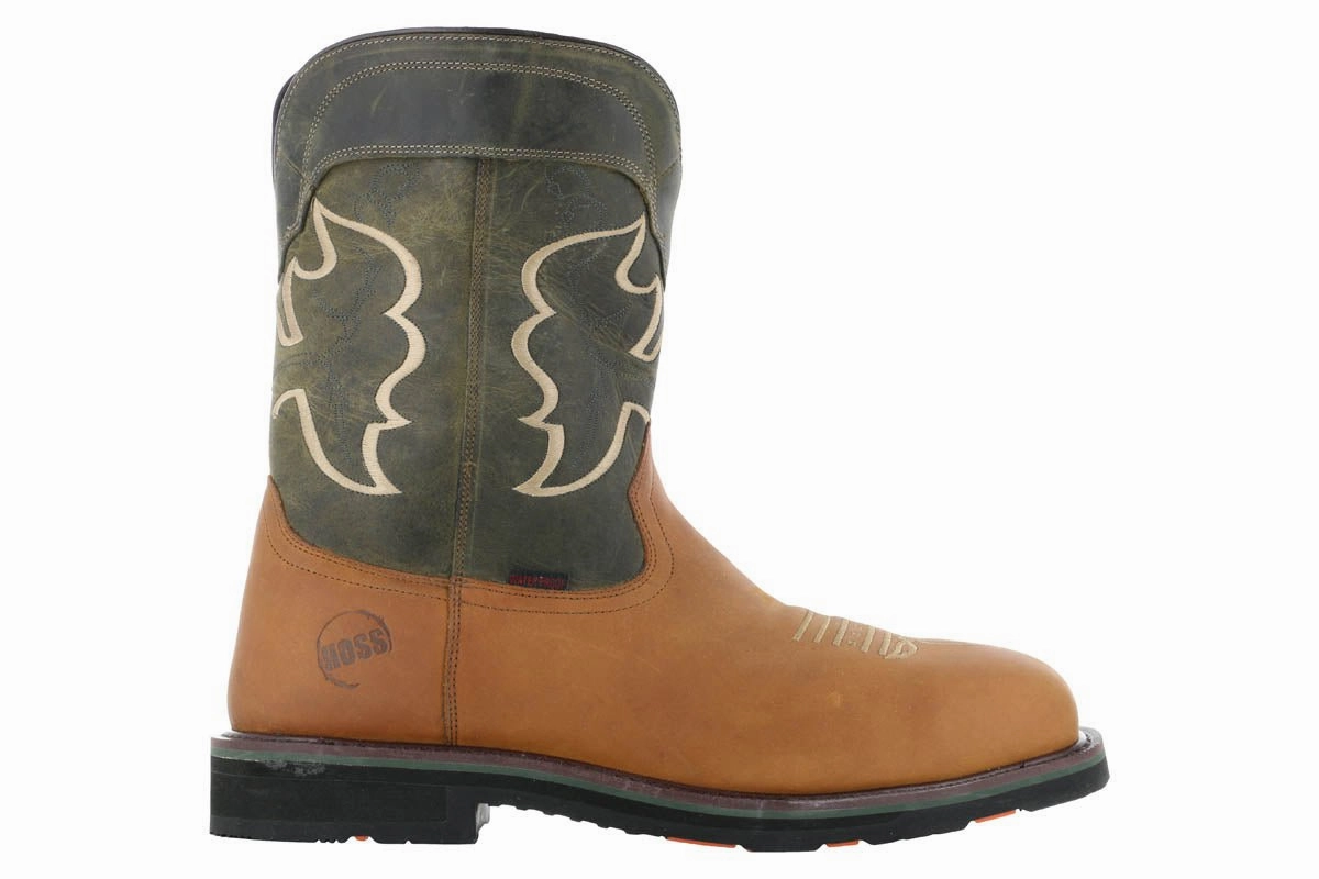 Quick Drying City Walking Hoss Showdown Composite Toe Western Boot Olive