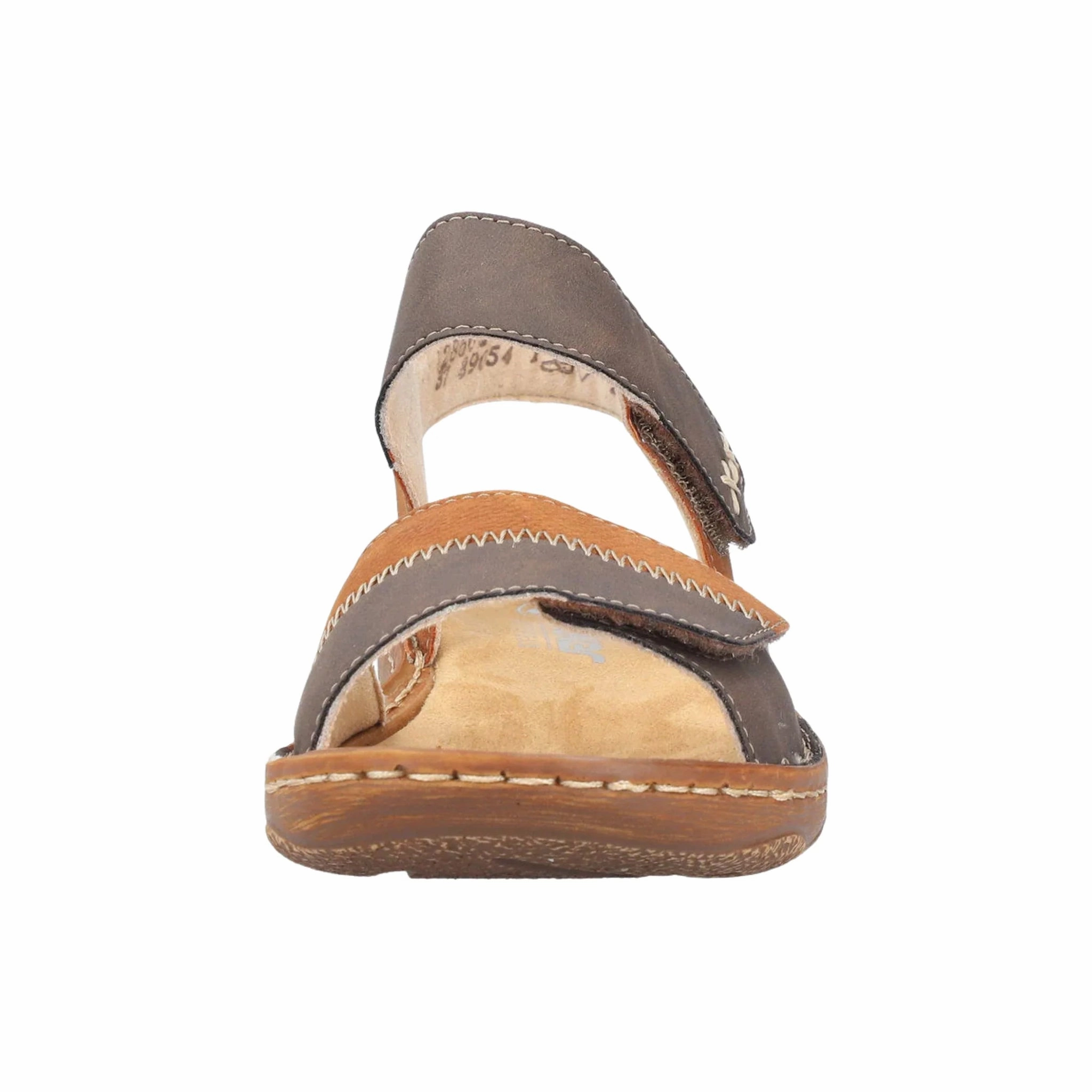 Rieker Women's Regina Sandals - Chocolate/Cognac Summer Flip-flops