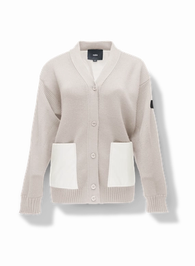 Cool Climate Flexible Insulation Riga Tailored Button Front Cardigan