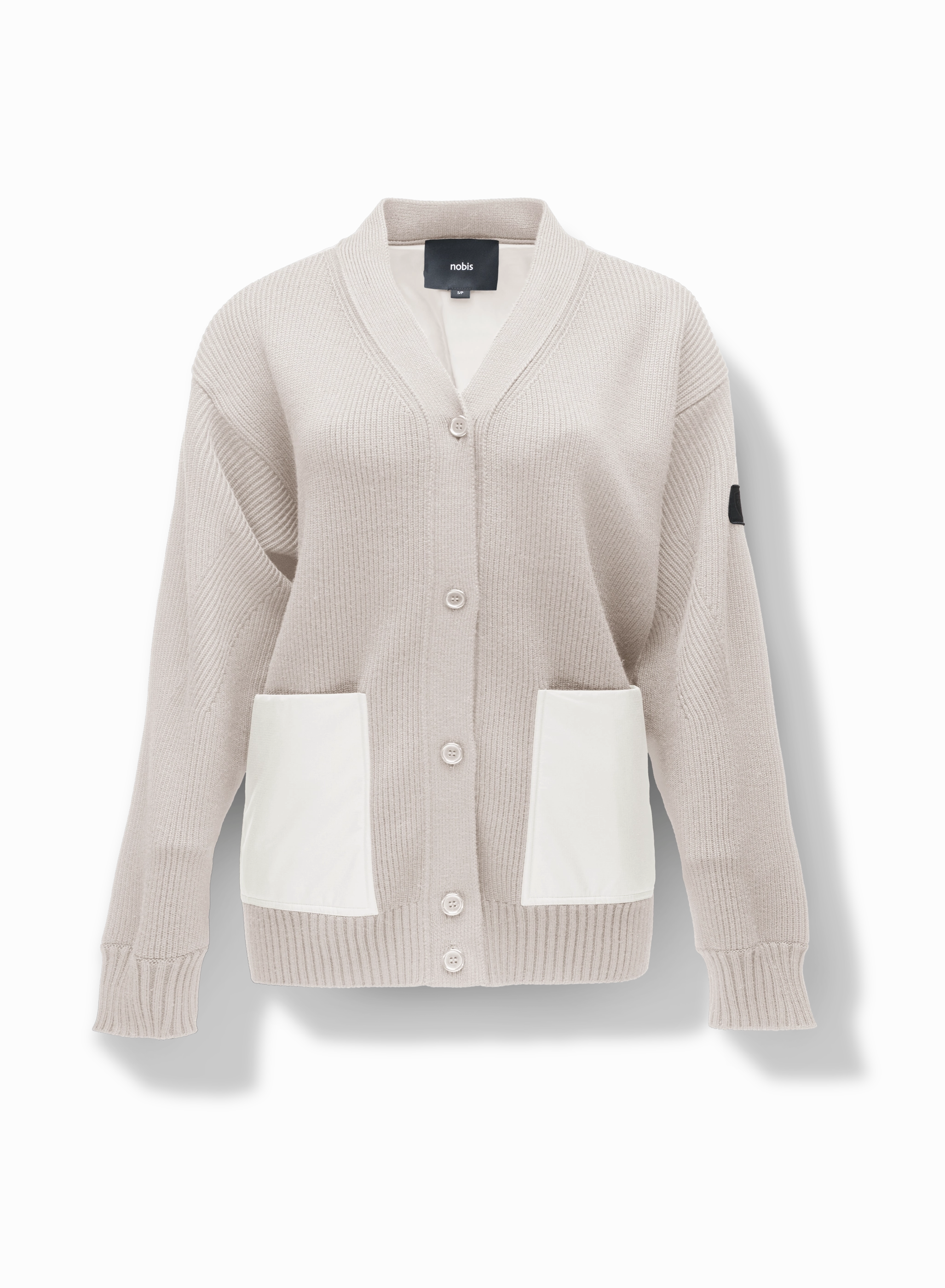 Cool Climate Flexible Insulation Riga Tailored Button Front Cardigan