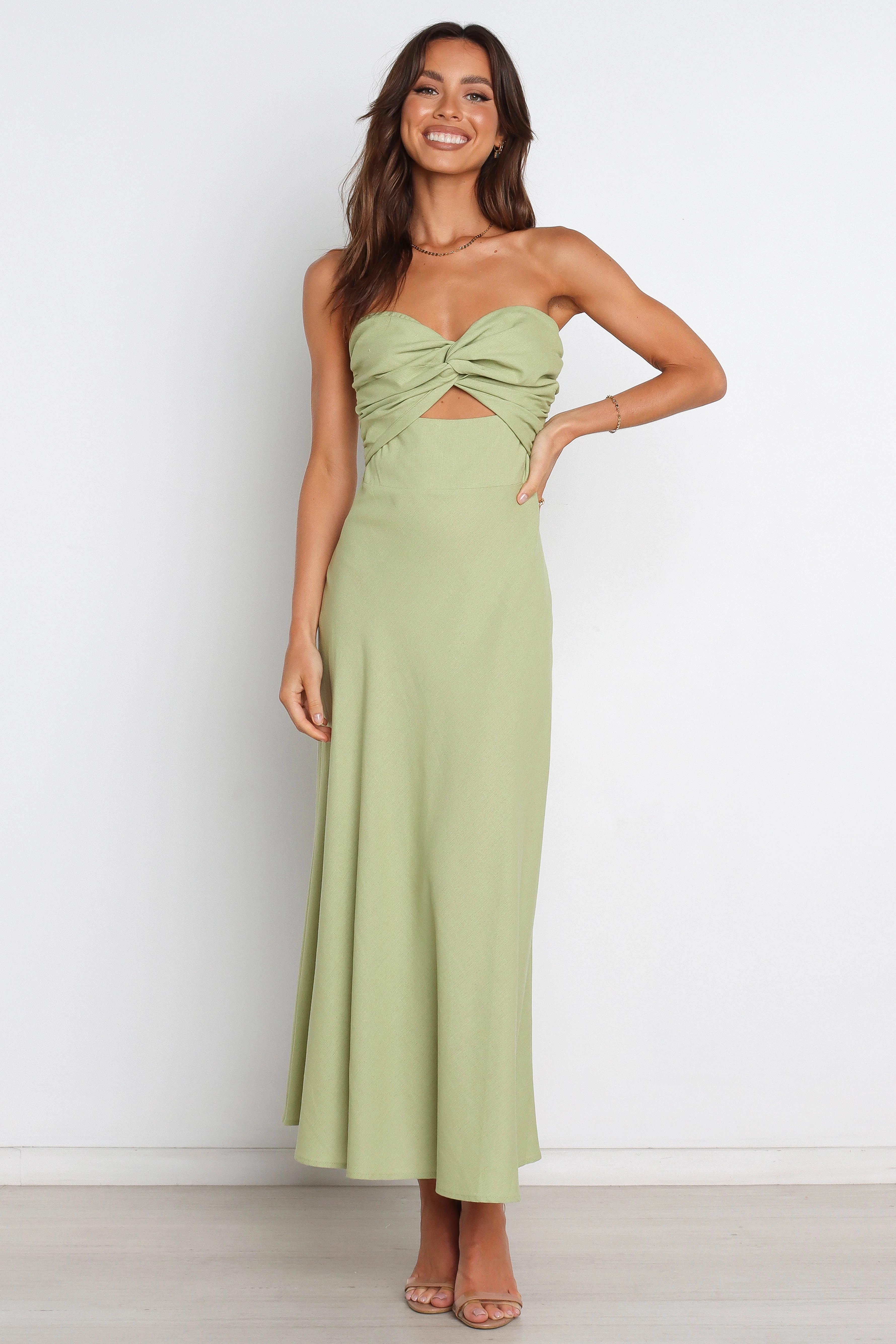 Polished Details Trend Detail Rosetta Dress - Olive