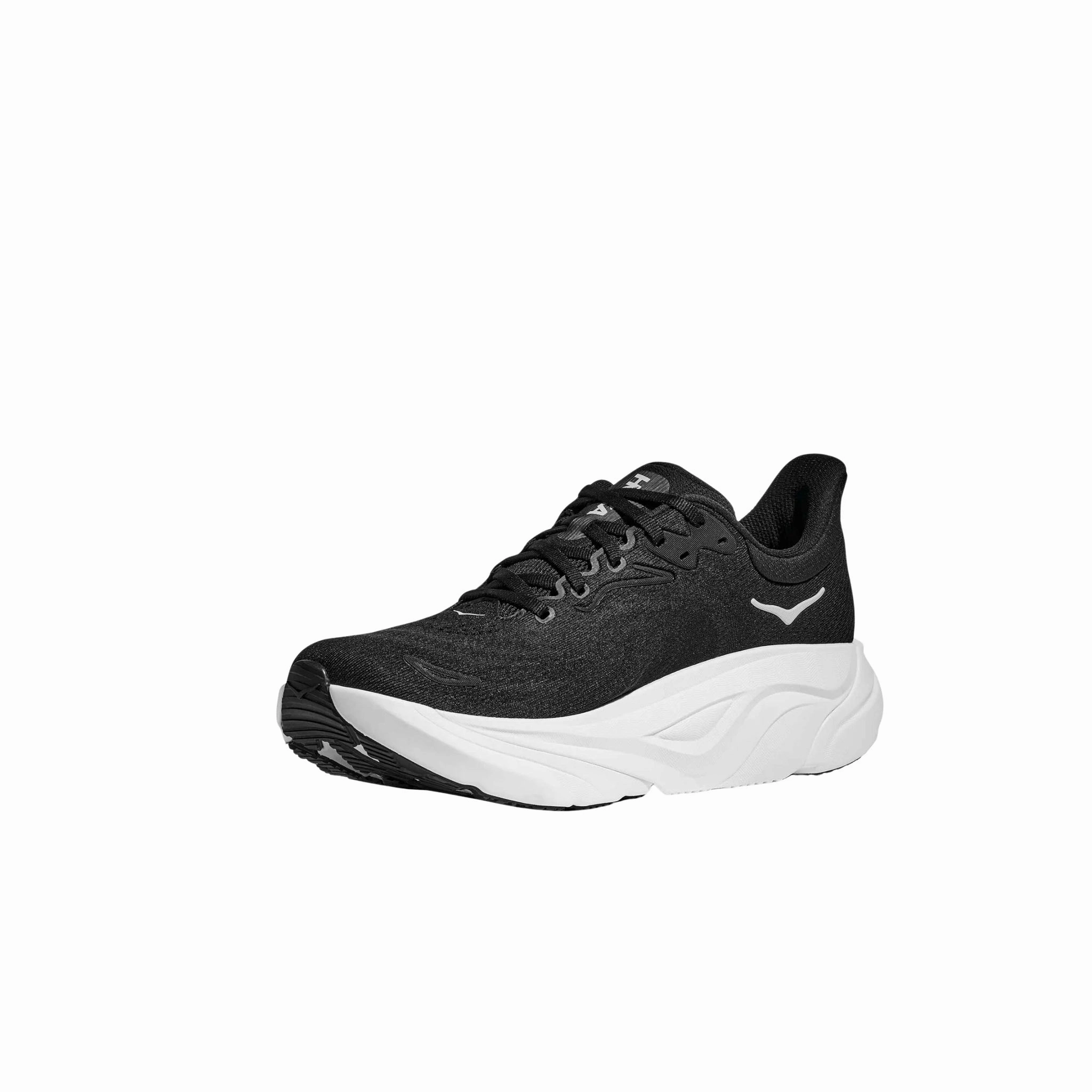 Minimal Build Easy Clean Surface HOKA Men's Arahi 8 Everyday Running Shoes - Black/White