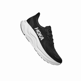 HOKA Men's Arahi 8 Everyday Running Shoes - Black/White Glam traction Collapsible