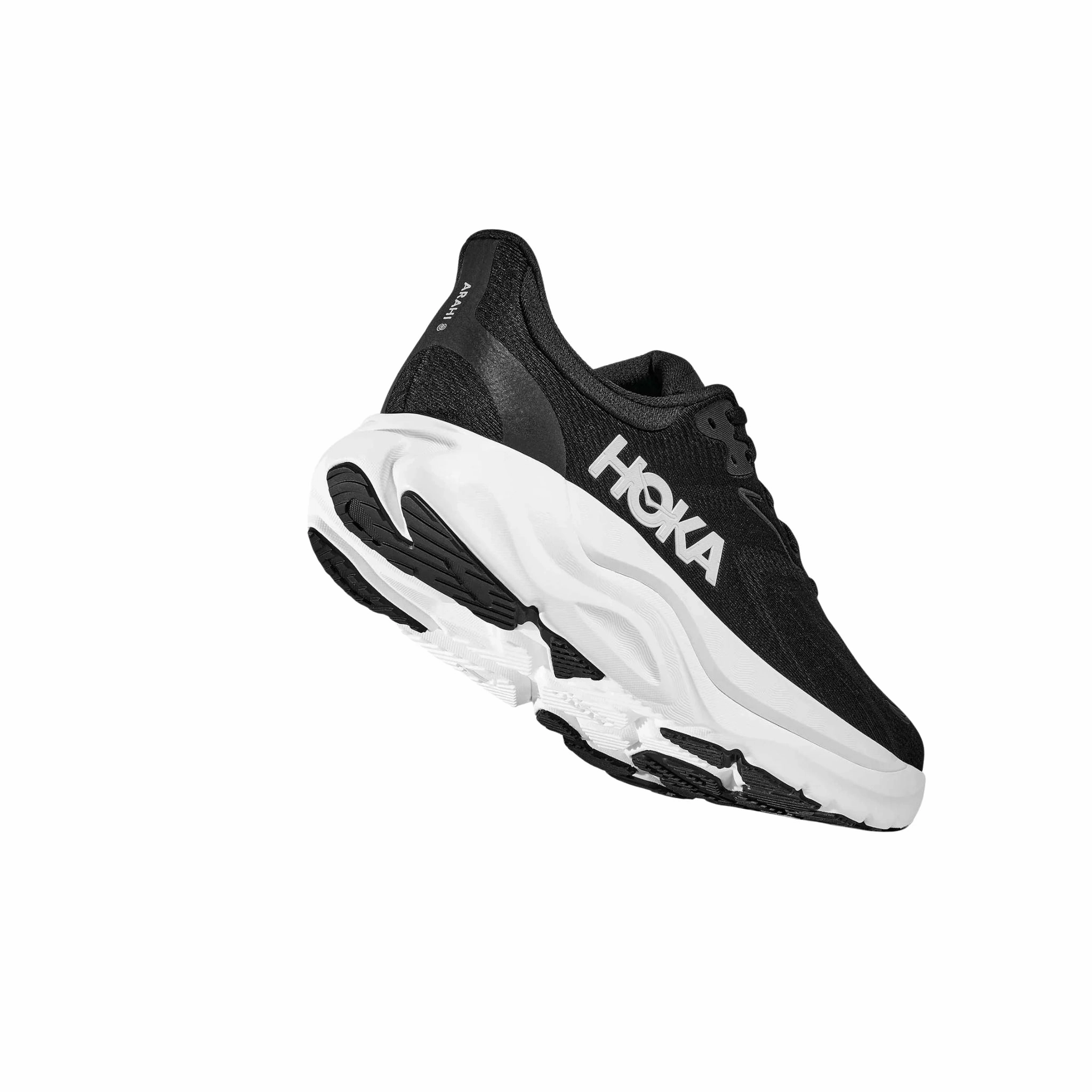 Anti Bacterial HOKA Men's Arahi 8 Everyday Running Shoes - Black/White