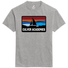 Sailing Patch EZ Short Sleeve Tee - Heather Grey Versatile Fashion Layering Fashion