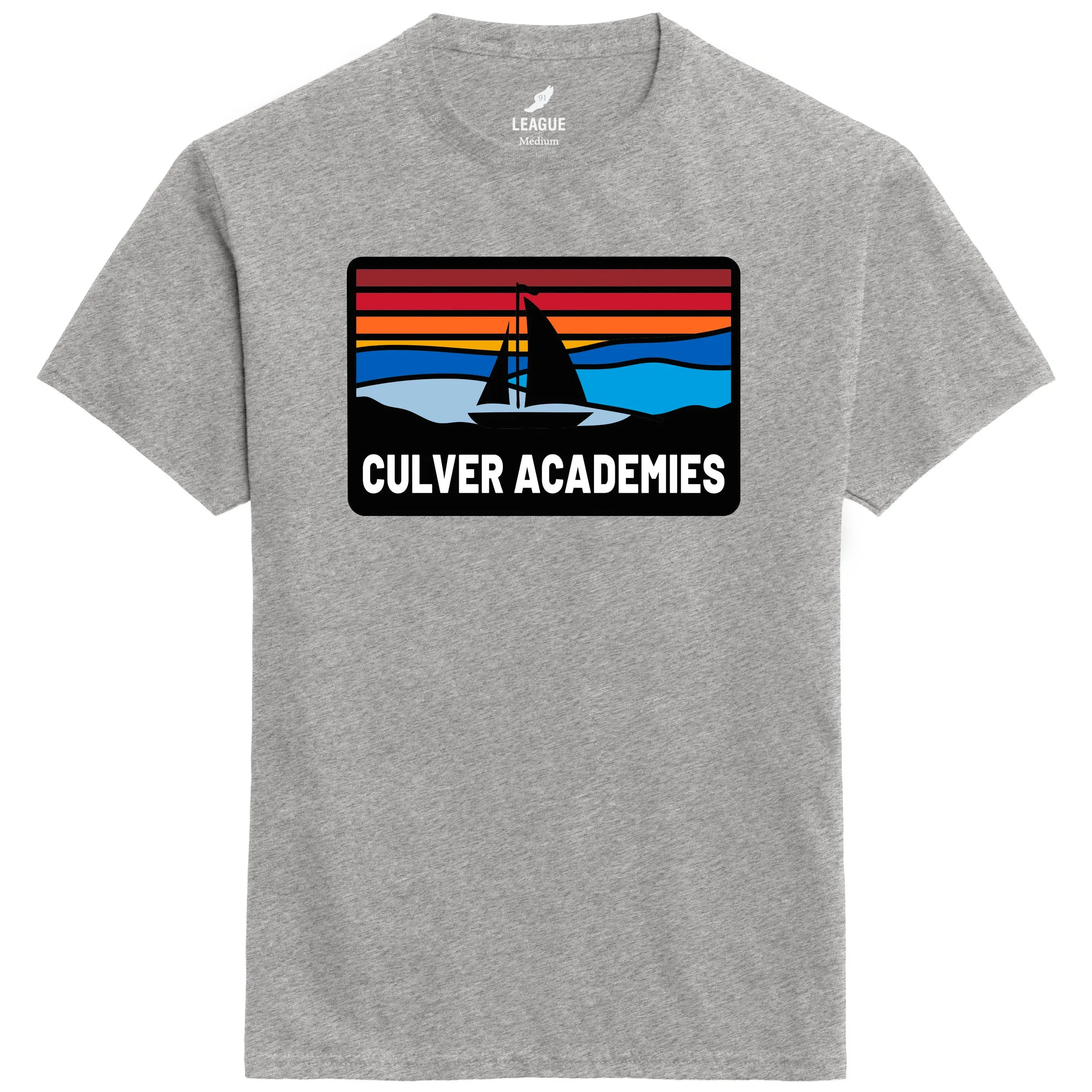 Thermal Regulation Fabric Sailing Patch EZ Short Sleeve Tee - Heather Grey