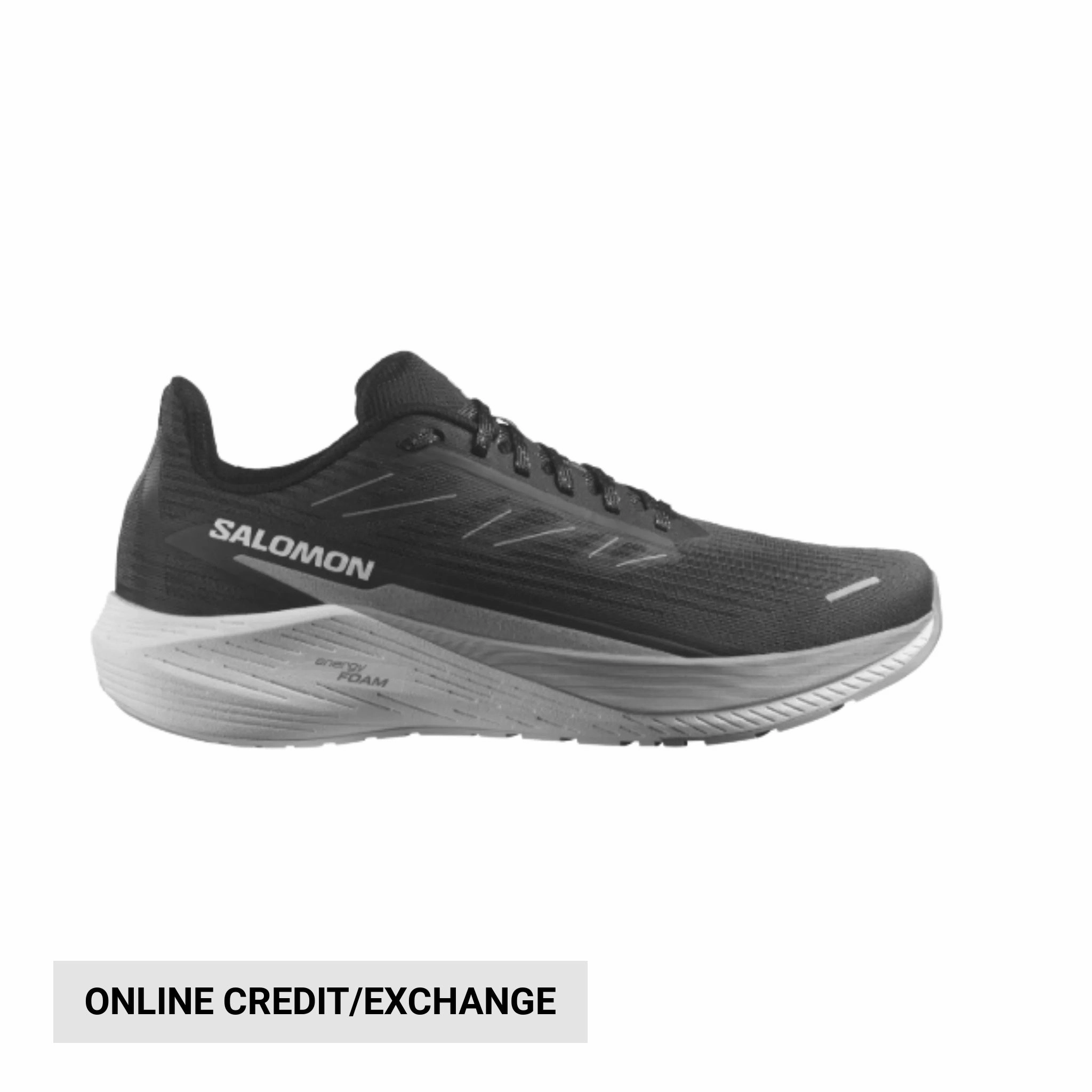 Salomon Men's Aero Blaze 2 Road Running Shoes - Black/Sharkskin Perforated Tongue Design