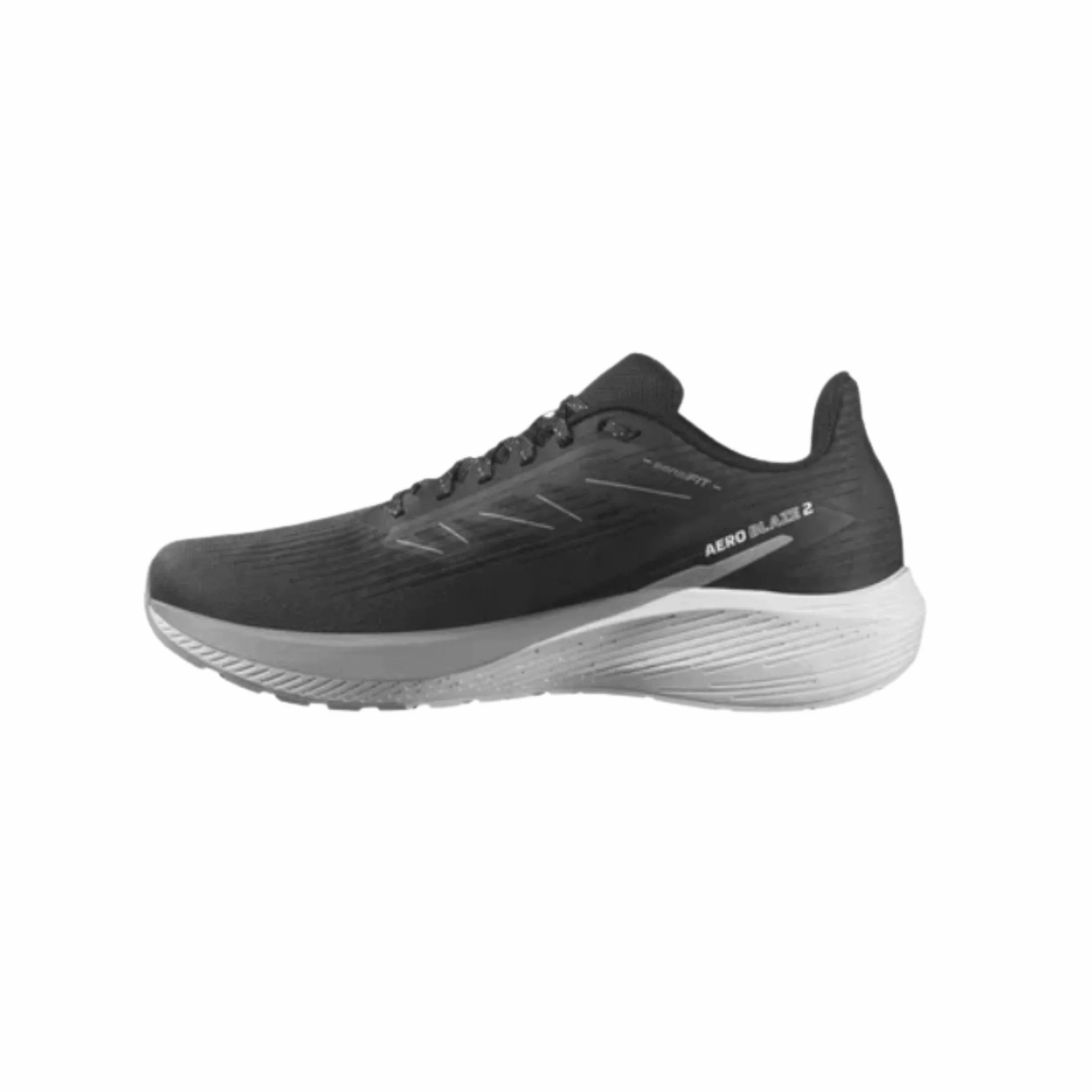 Salomon Men's Aero Blaze 2 Road Running Shoes - Black/Sharkskin Premium Quality