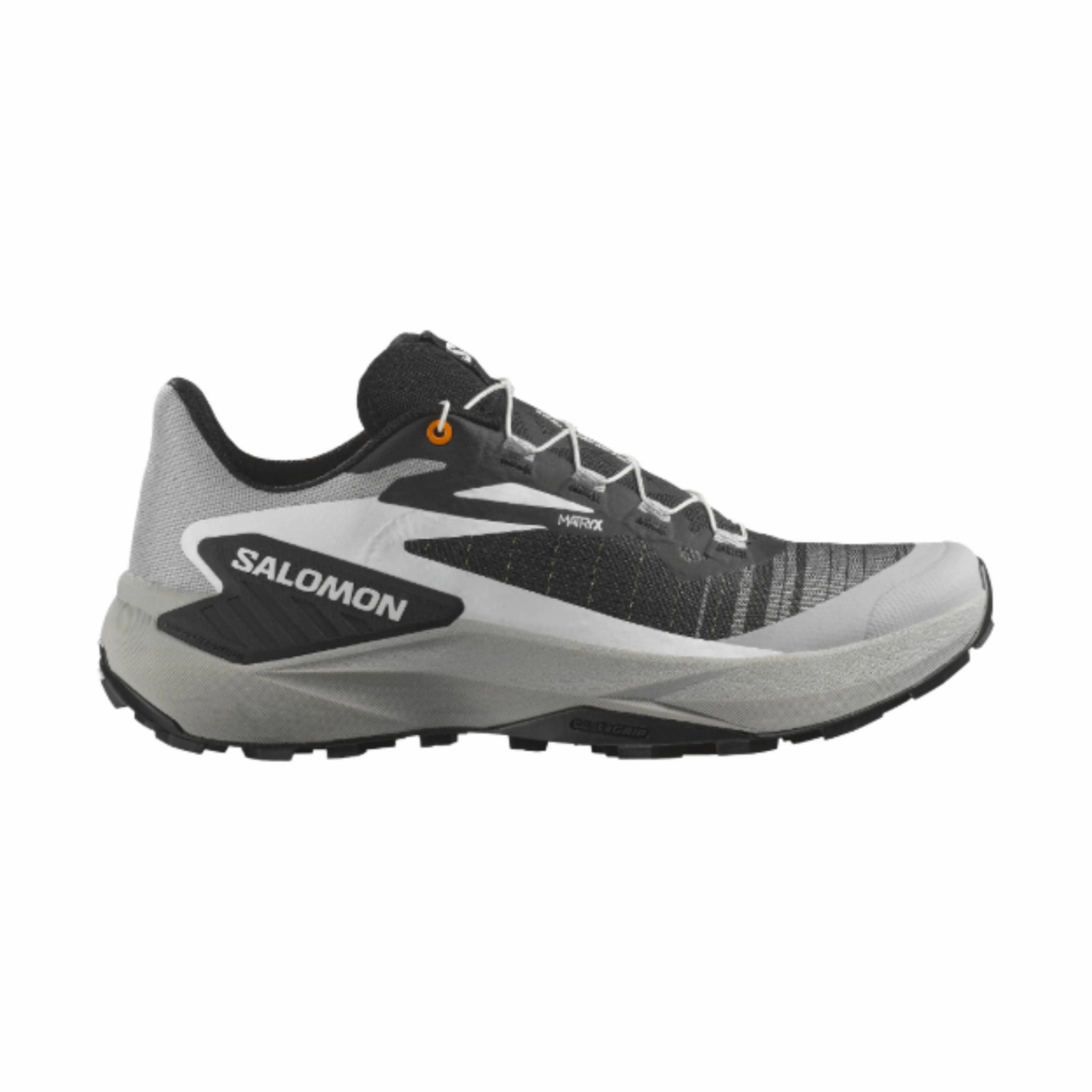 Salomon Men's Genesis Trail Running Shoes - Black/Alloy/Tumeric Impact Dispersion Layer