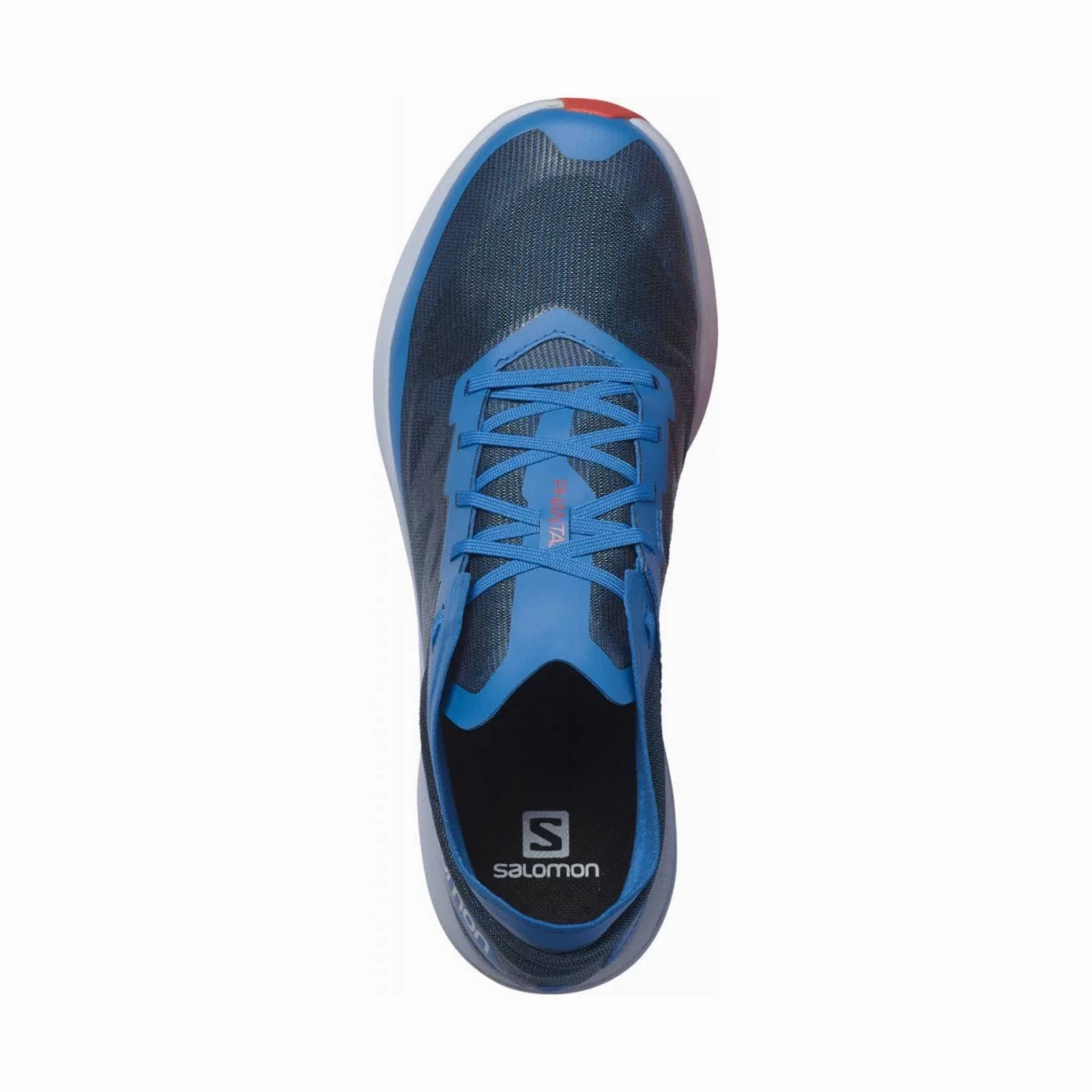 Salomon Men's Phantasm Running Shoes - Indigo Bunting/Kentucky Blue/Poppy Red Collared Ankle