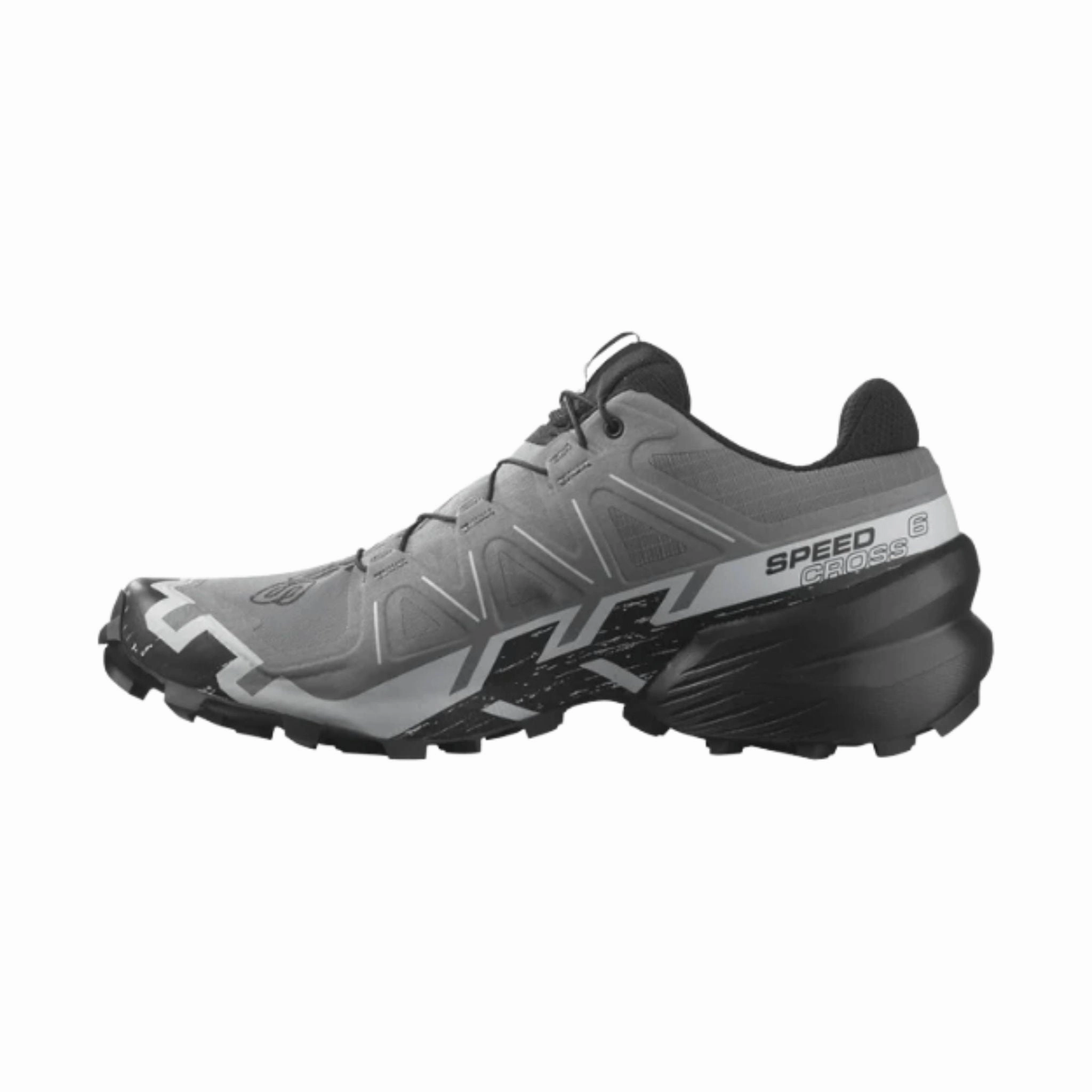 Salomon Men's Speedcross 6 Trail Running Shoes - Quiet Shade/Black/Pearl Blue Anti Slip Heel