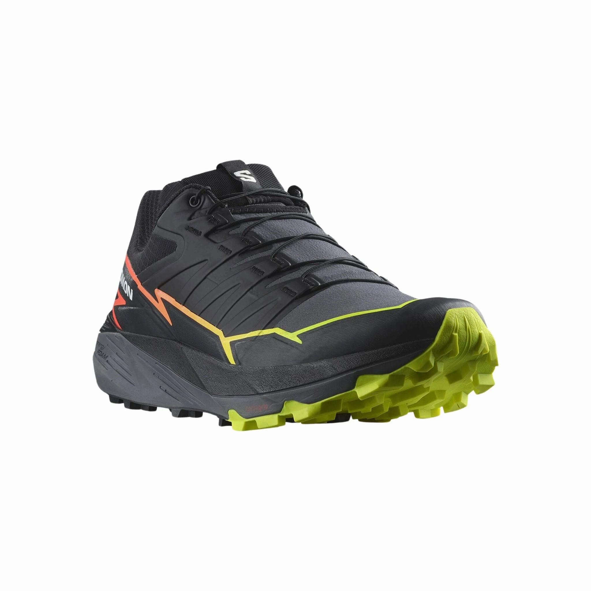 Salomon Men's Thundercross Trail Running Shoes - Black/Quiet Shade/Fiery Coral Eco Wear work commute