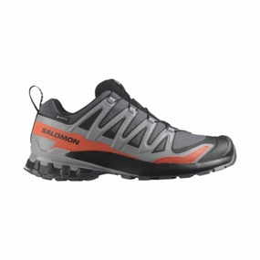 Vegan Leather Salomon Men's XA Pro 3D V9 GoreTex Trail Running Shoes - Turbulence/Black/Burnt Ochre