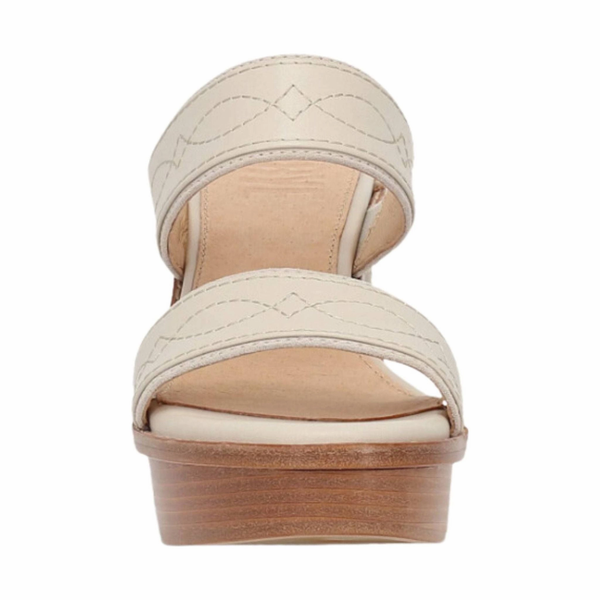 Frye Women's Pipa Woodstock 2 Band Platform Sandal - Ivory Thermoplastic Durable Frame