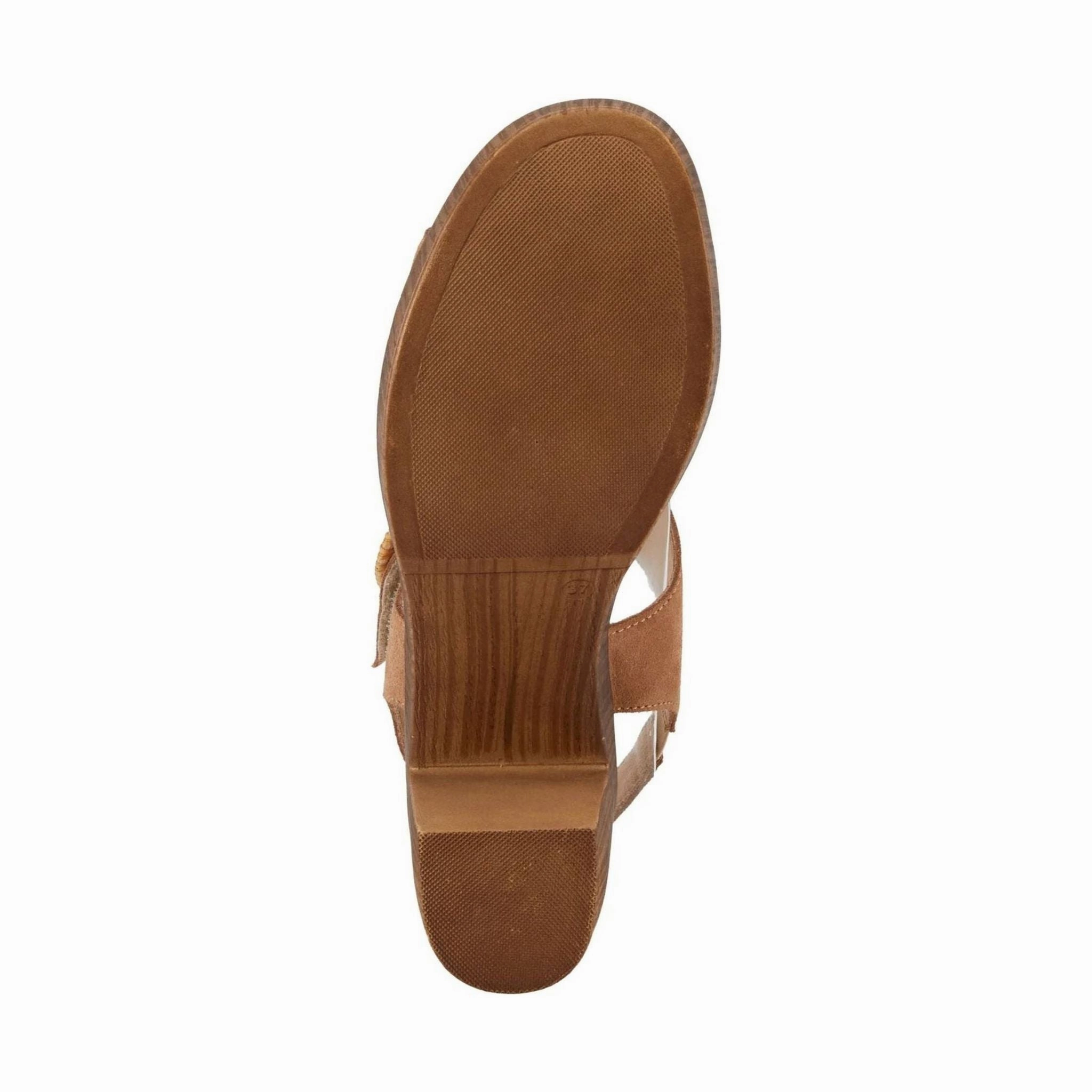 Spring Step Women's Gamona Sandals - Tan Suede Active Motion Suede Lining