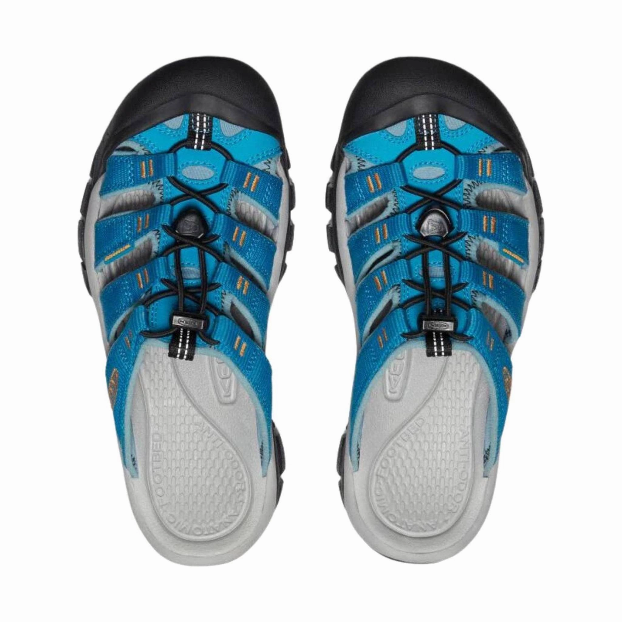 Resort Ready KEEN Women's Newport Slide - Fjord Blue/Iceland Poppy