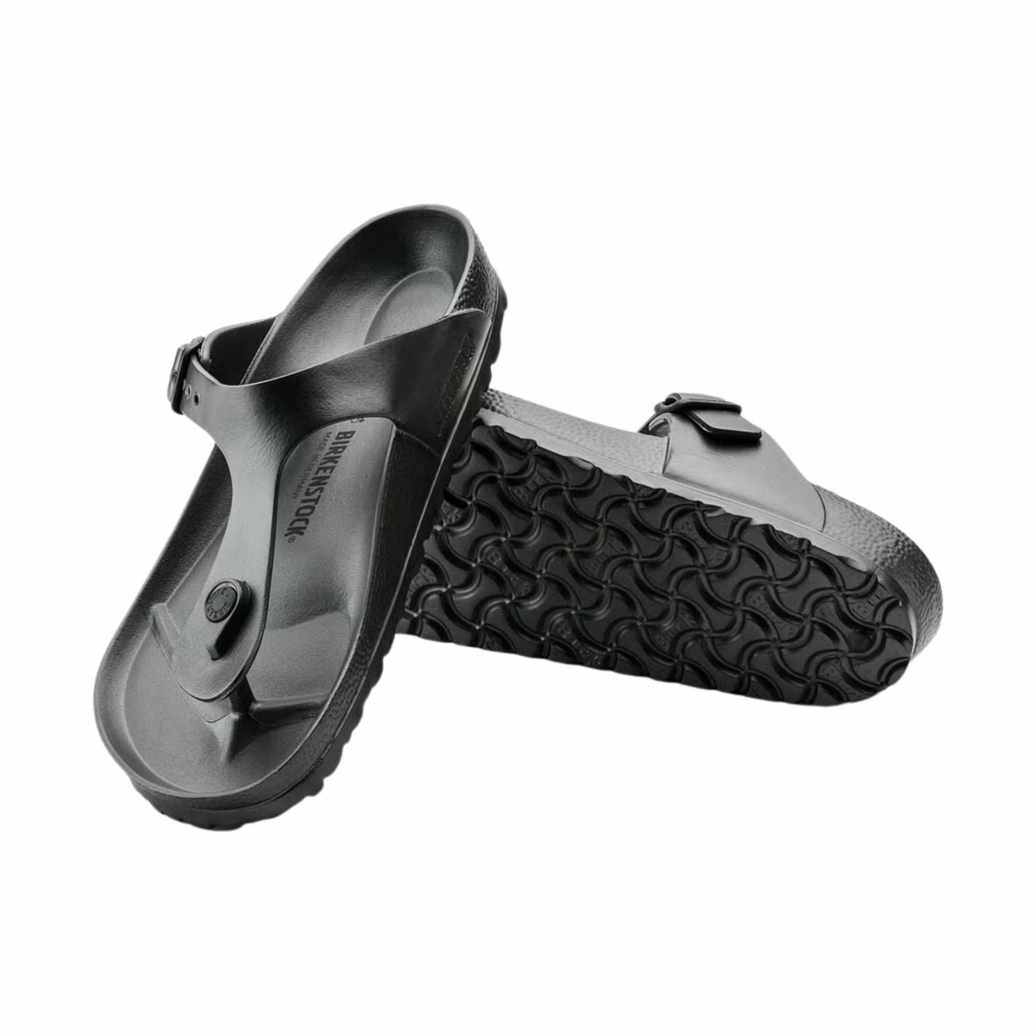 Summer Footwear for Men Sport Ease Birkenstock Gizeh Essentials EVA Sandal - Metallic Anthracite