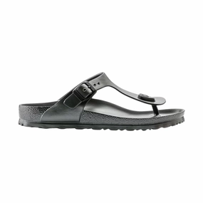 Birkenstock Gizeh Essentials EVA Sandal - Metallic Anthracite Summer Vacation Shoes Stretchable Straps
