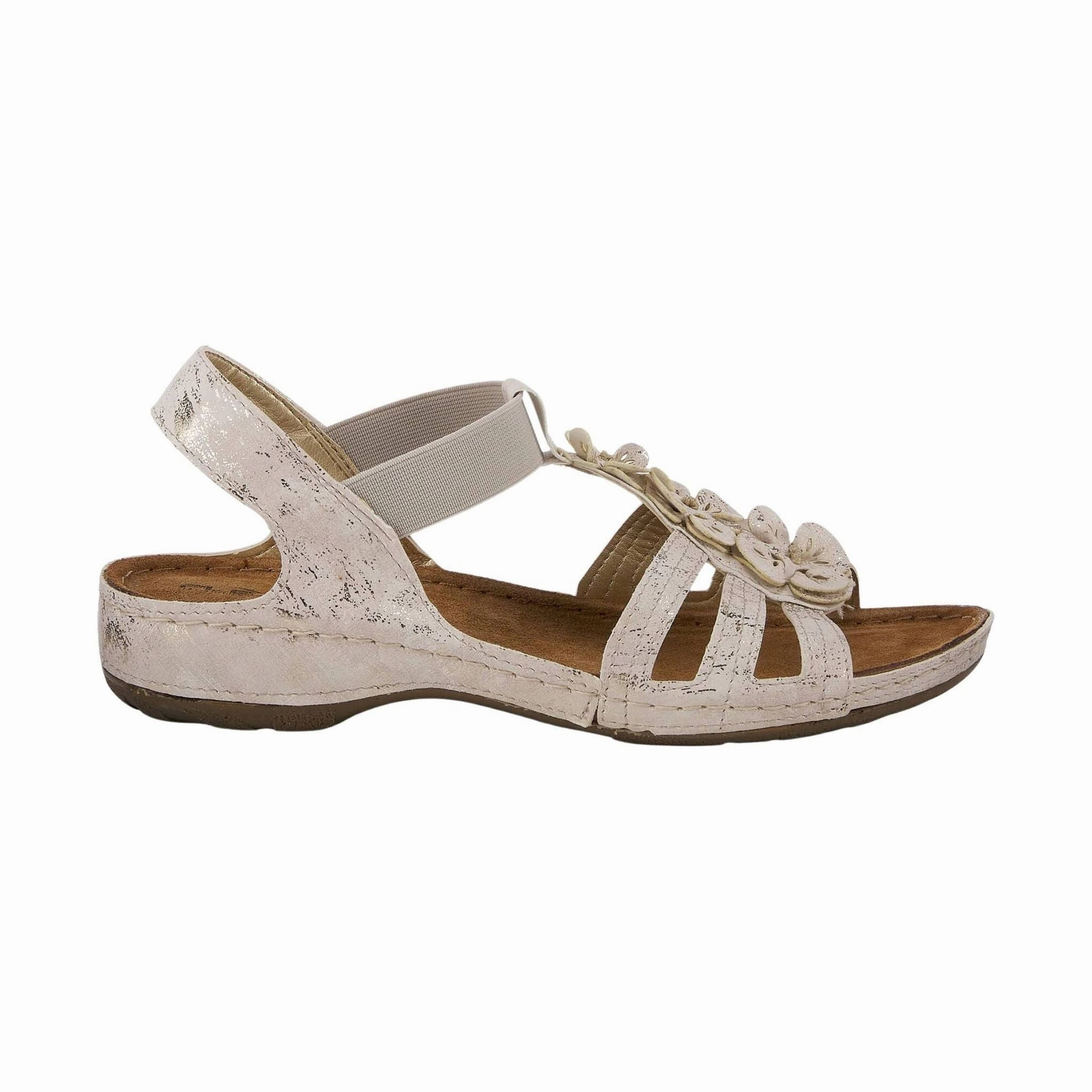 Canvas Material Flexus Women's Adede Slingback Sandal - Soft Gold