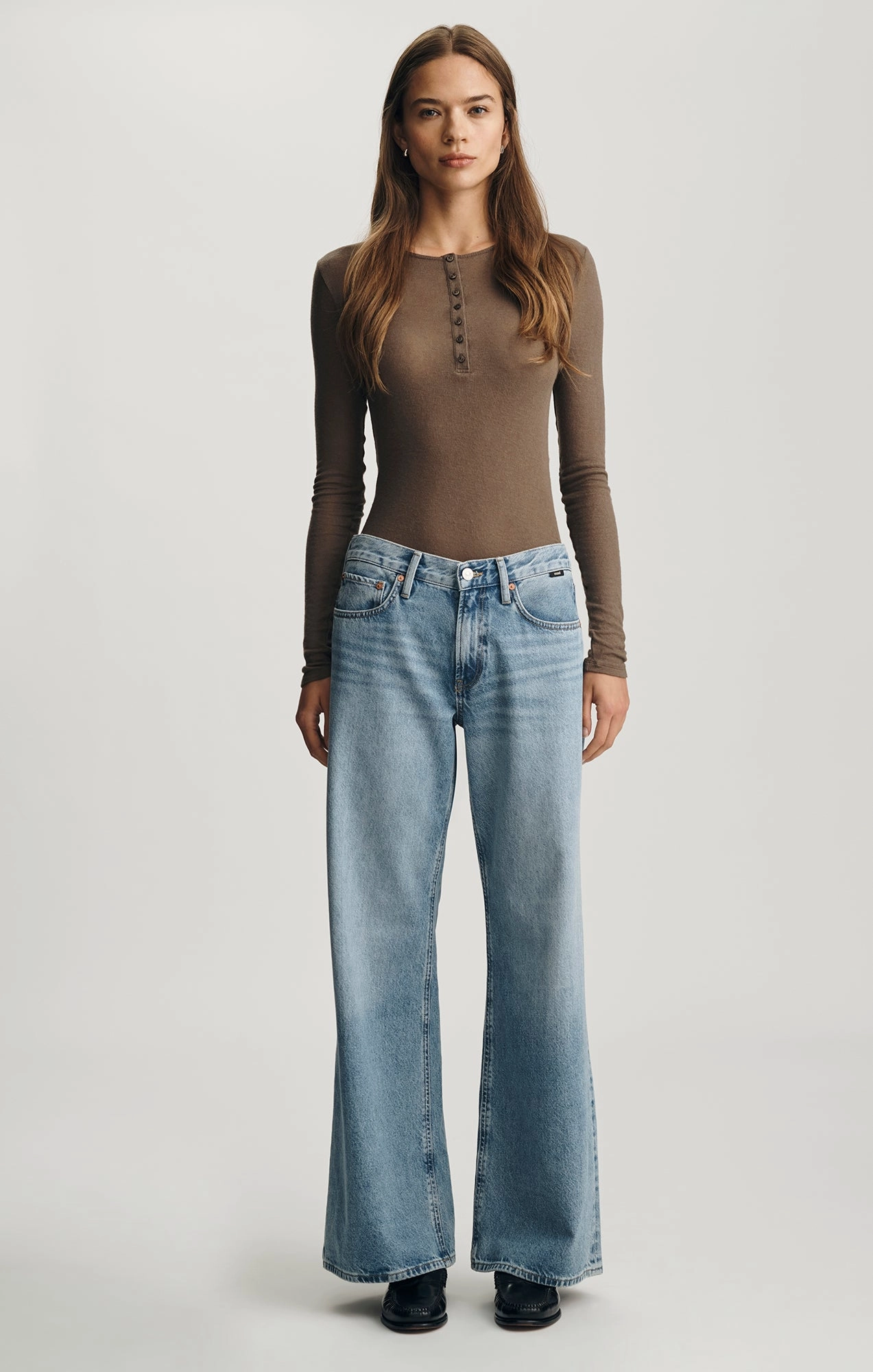 SANDY WIDE LEG IN MID USED CLASSIC DENIM Streetwear Fan Earthy High Quality