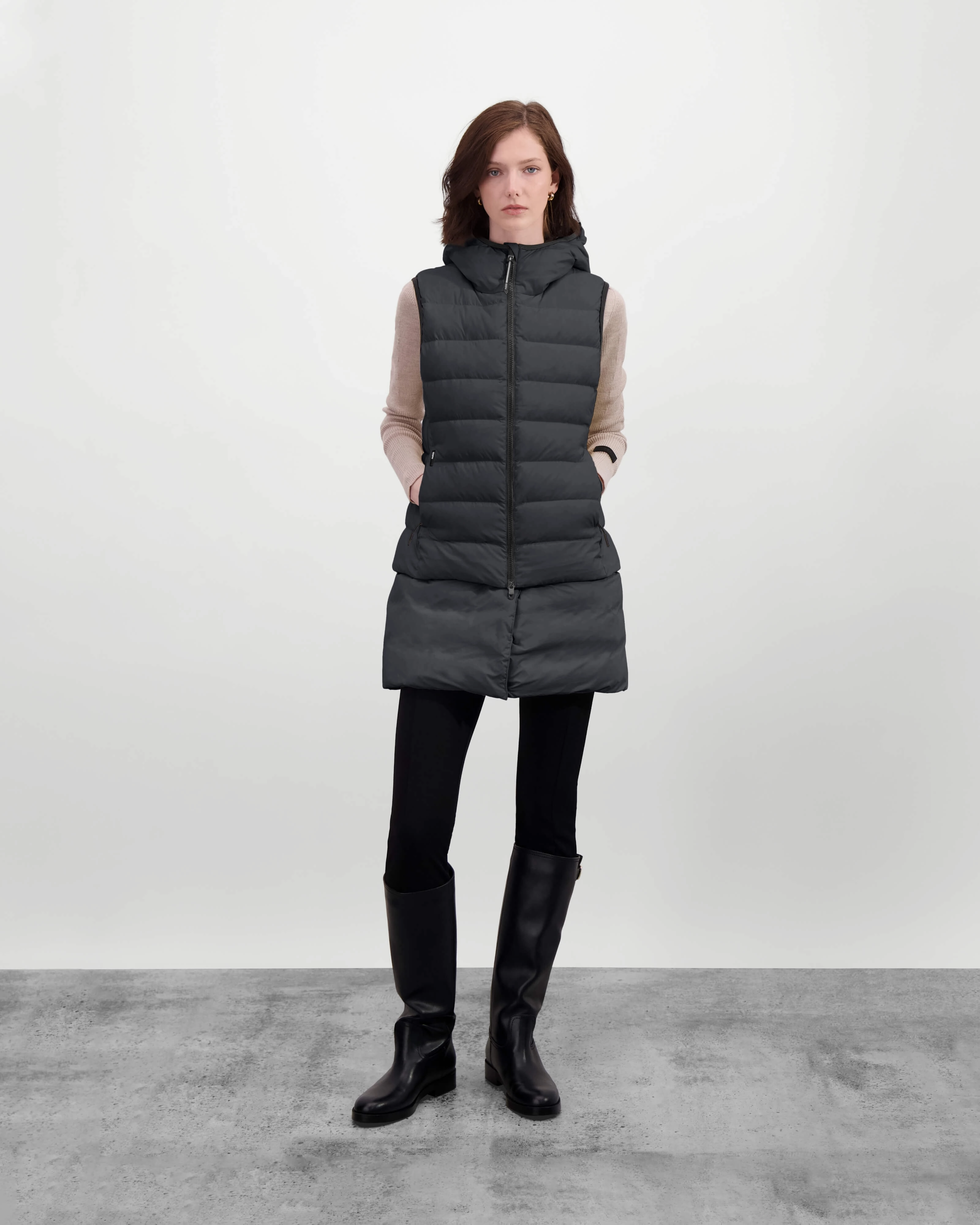 Saratoga Women's Tailored Puffer Vest Casual Style Basic Essential Layer