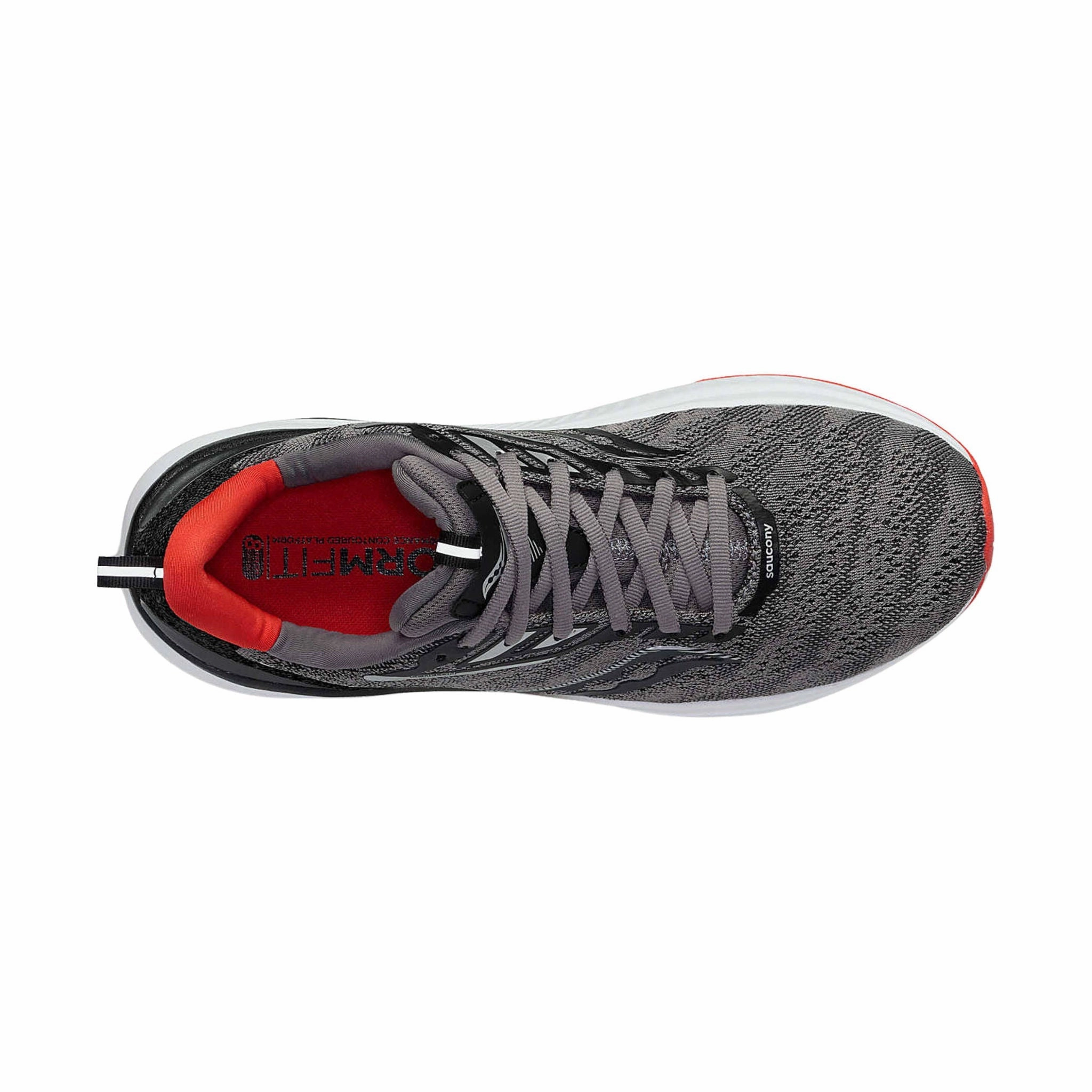 Saucony Men's Echelon 9 Running Shoes - Charcoal/Red Sky Everyday Use SlipOnStyle