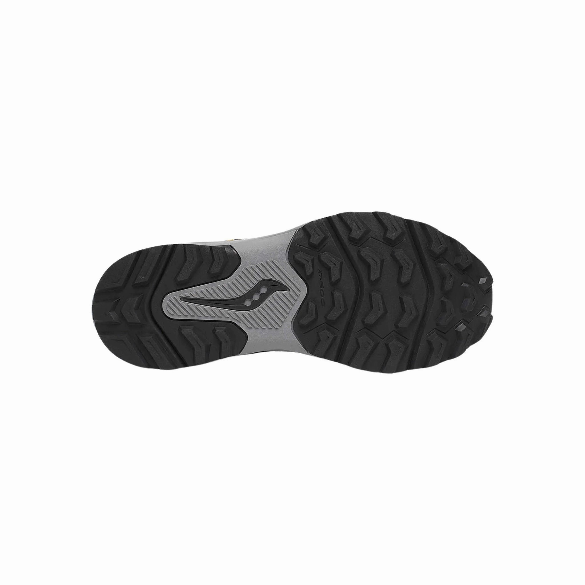 Reinforced Sides Saucony Men's Excursion TR17 GTX Trail Shoes - Shadow/Black