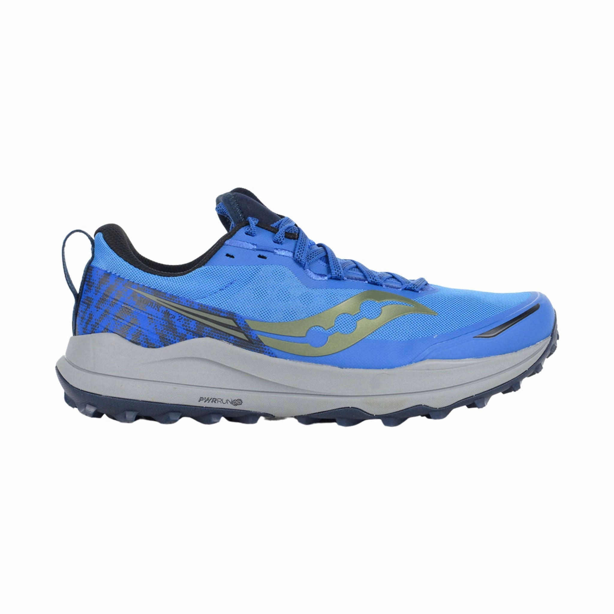 Well Cushioned Saucony Men's Xodus Ultra Trail Running Shoes - Superblue/Night