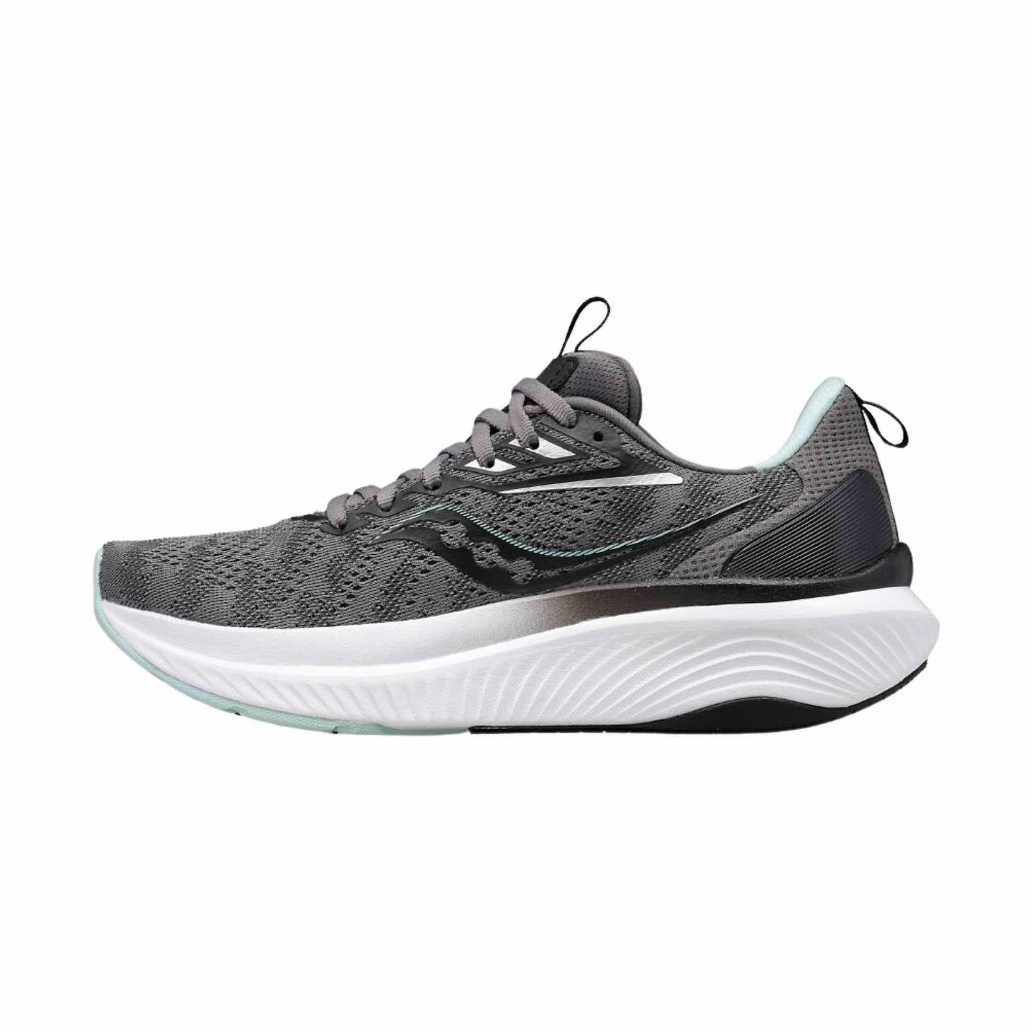 Easy Access Durable Rubber Outsole Saucony Women's Echelon 9 Running Shoe - Charcoal/Ice