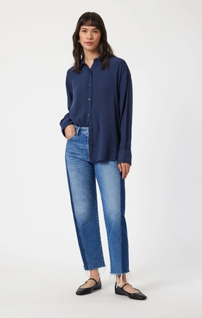 SAVANNAH STRAIGHT LEG IN MIX BLUE BLOCKING Brunch Outfit Casual