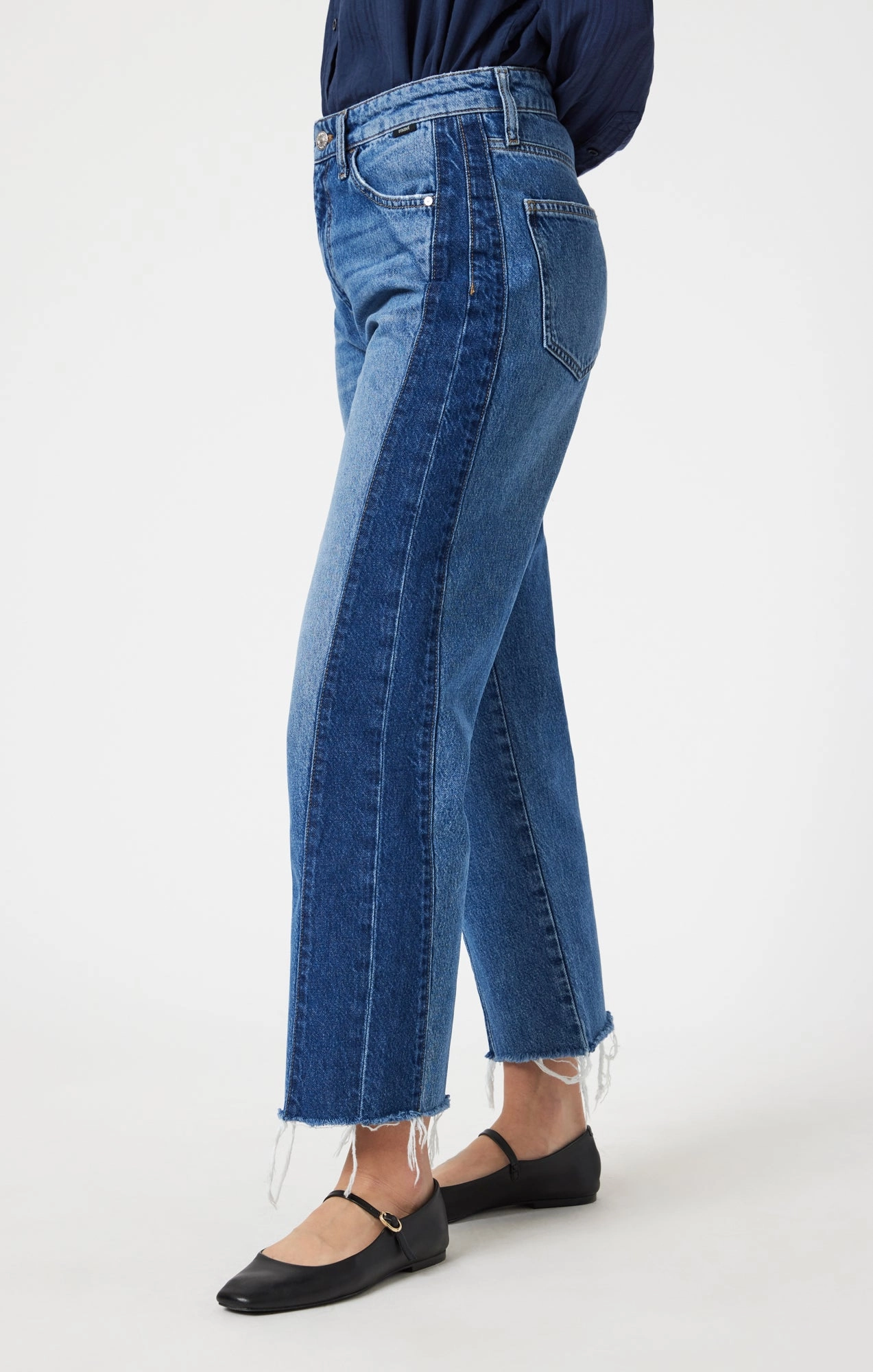 SAVANNAH STRAIGHT LEG IN MIX BLUE BLOCKING Quick Dry Weave Technology